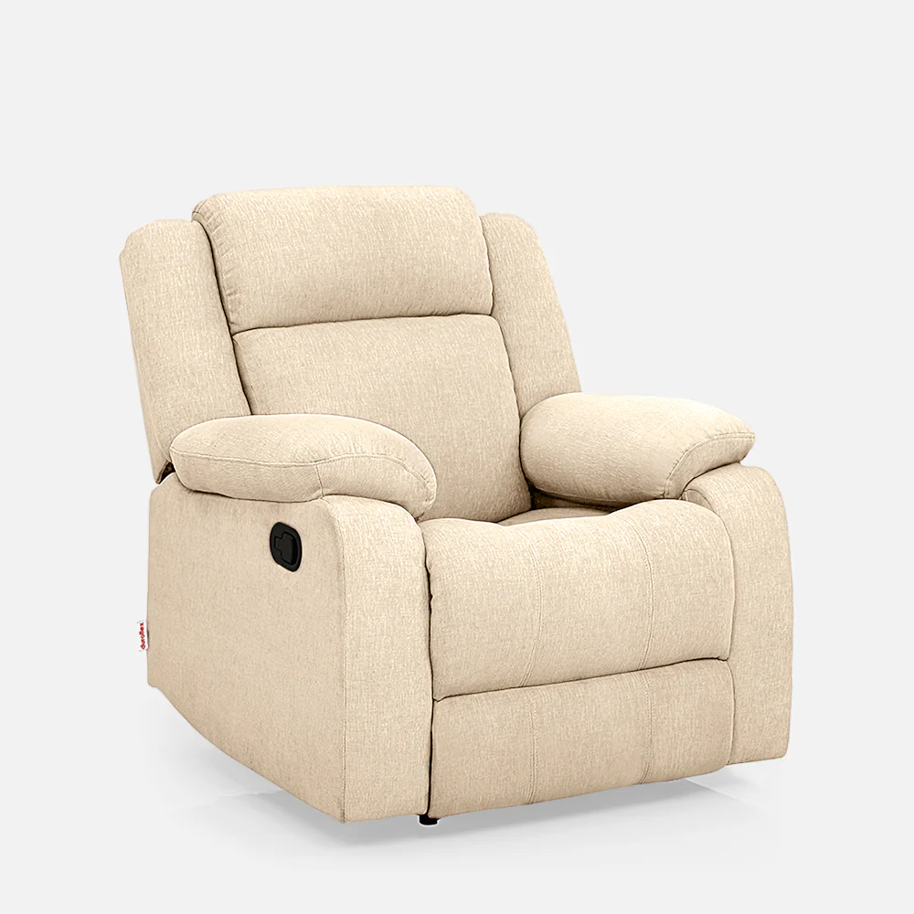 Avalon Beige Fabric Recliner - Image 3