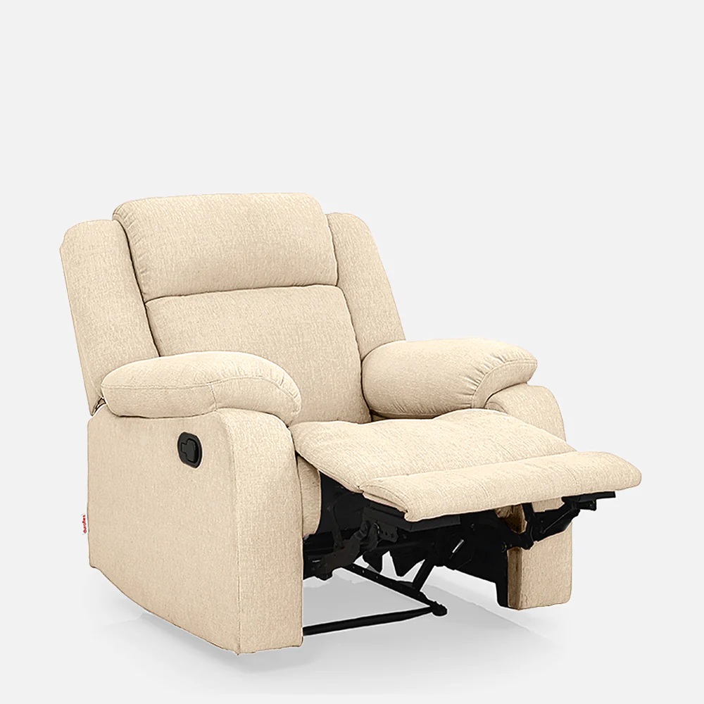 Avalon Beige Fabric Recliner - Image 4
