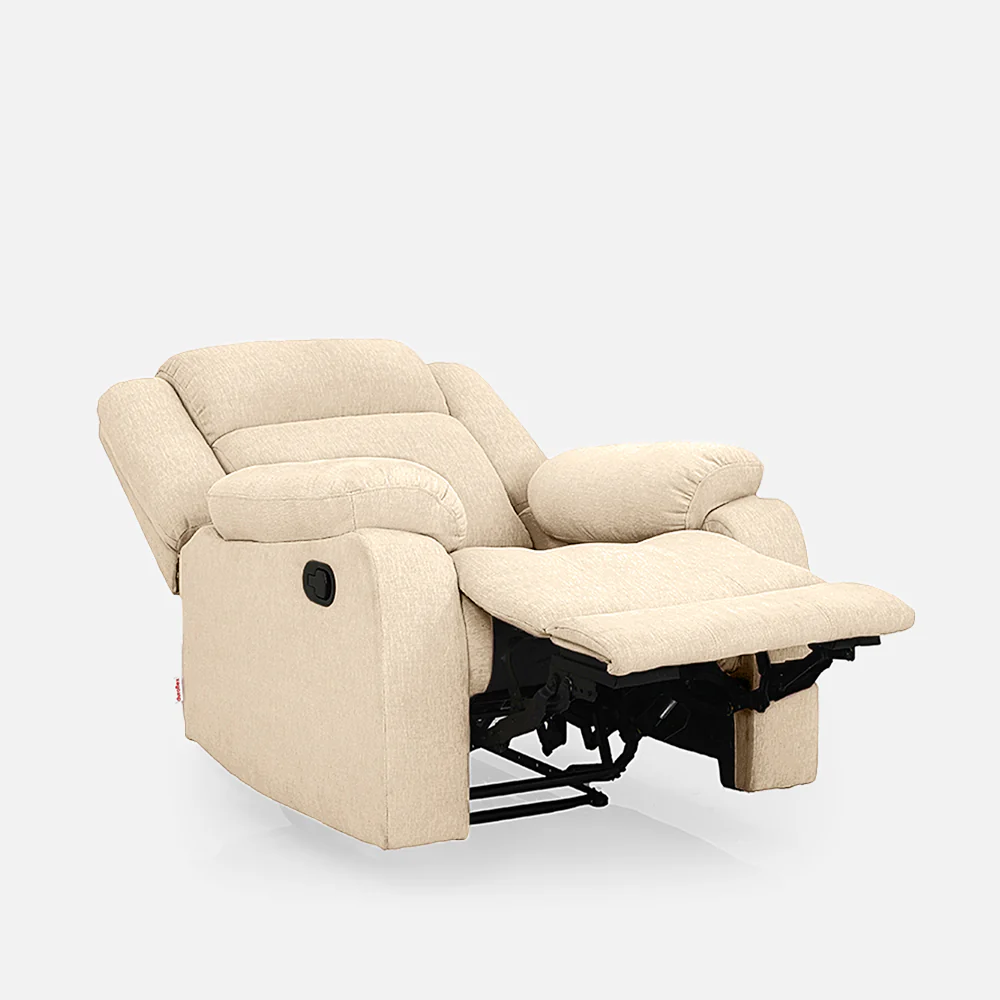 Avalon Beige Fabric Recliner - Image 5