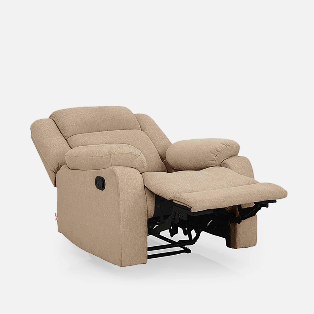 Avalon Brown Fabric Recliner - Image 5