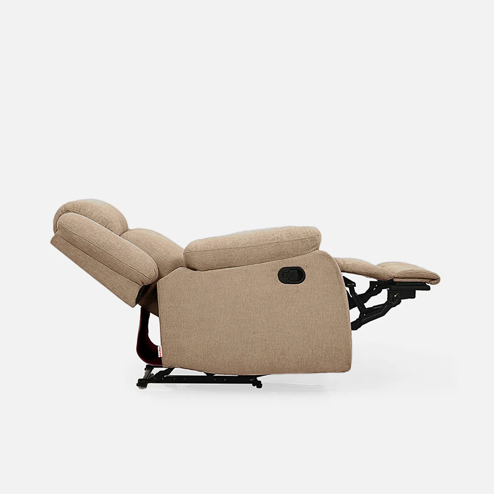 Avalon Brown Fabric Recliner - Image 7