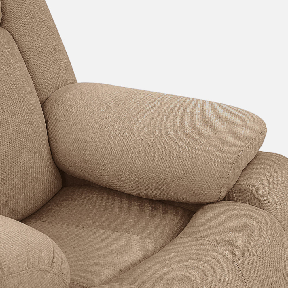 Avalon Brown Fabric Recliner - Image 8