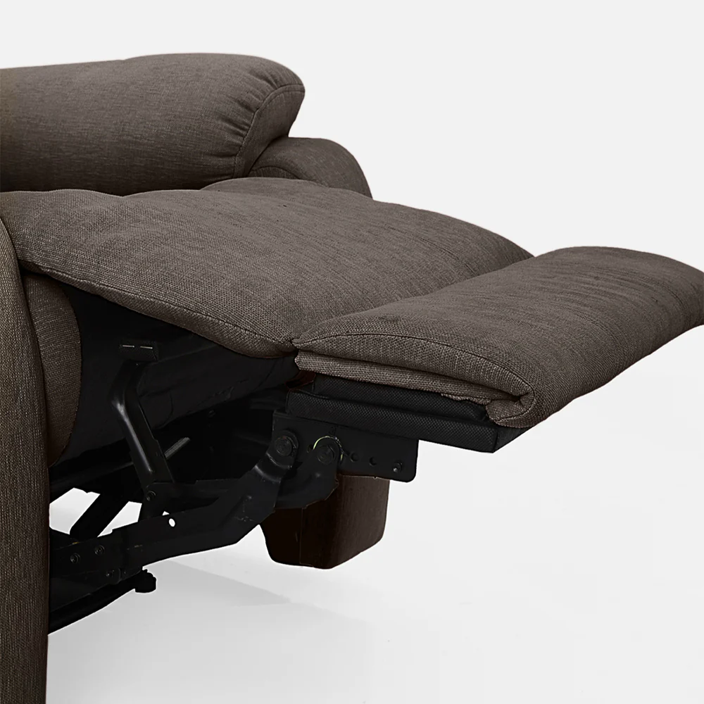 Avalon Dark Brown Fabric Recliner - Image 9