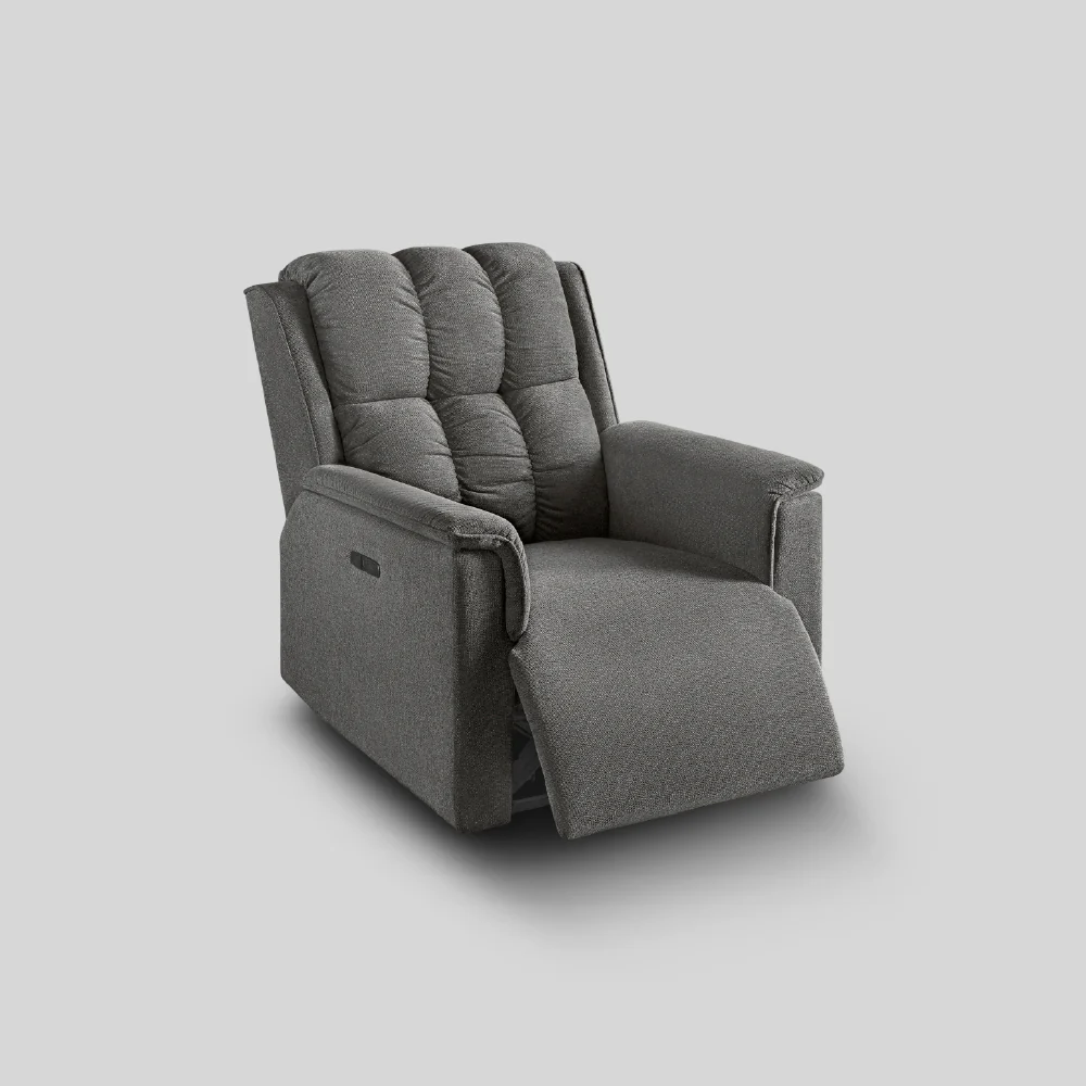 Avalon Elite mov.E Griffin Grey Fabric 1 Seater Sofa - Image 5