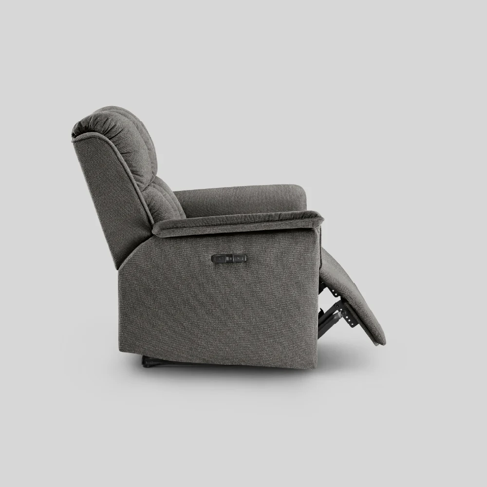 Avalon Elite mov.E Griffin Grey Fabric 1 Seater Sofa - Image 8