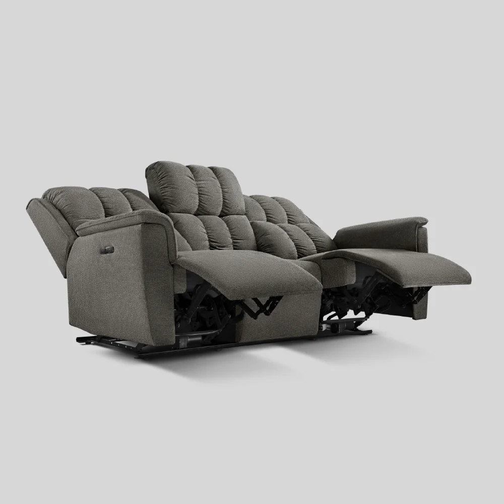 Avalon Elite mov.E Griffin Grey Fabric 3 Seater Sofa - Image 5