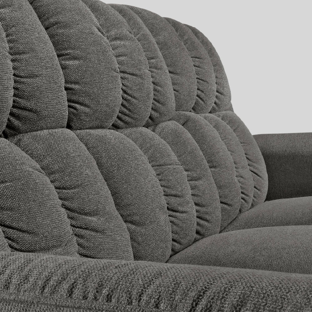 Avalon Elite mov.E Griffin Grey Fabric 3 Seater Sofa - Image 7
