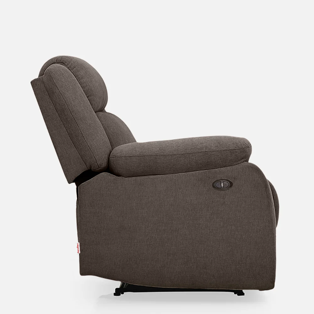 Avalon Motorized Electric Powered Saddle Brown Fabric Recliner - Image 10