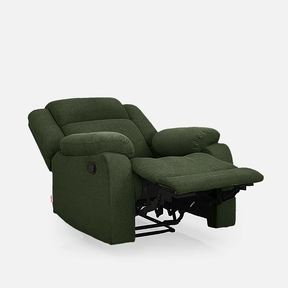 Avalon Sap Green Fabric Recliner - Image 5