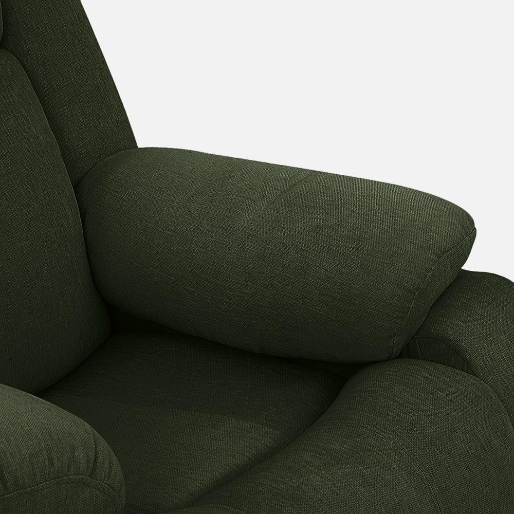 Avalon Sap Green Fabric Recliner - Image 8