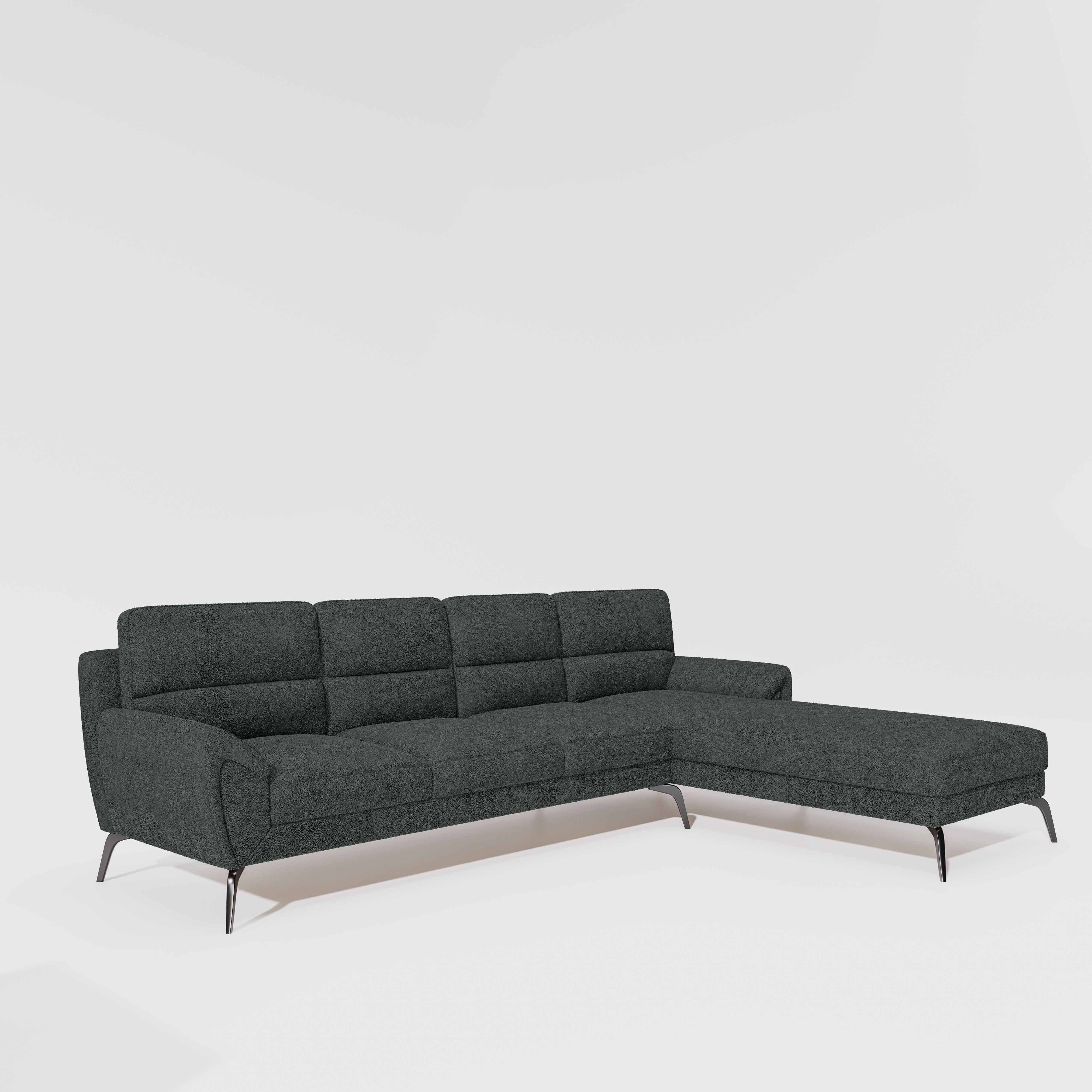 Octave 3 Seater with LH Lounger Boucle Fabric - Sedona Sage - Image 3