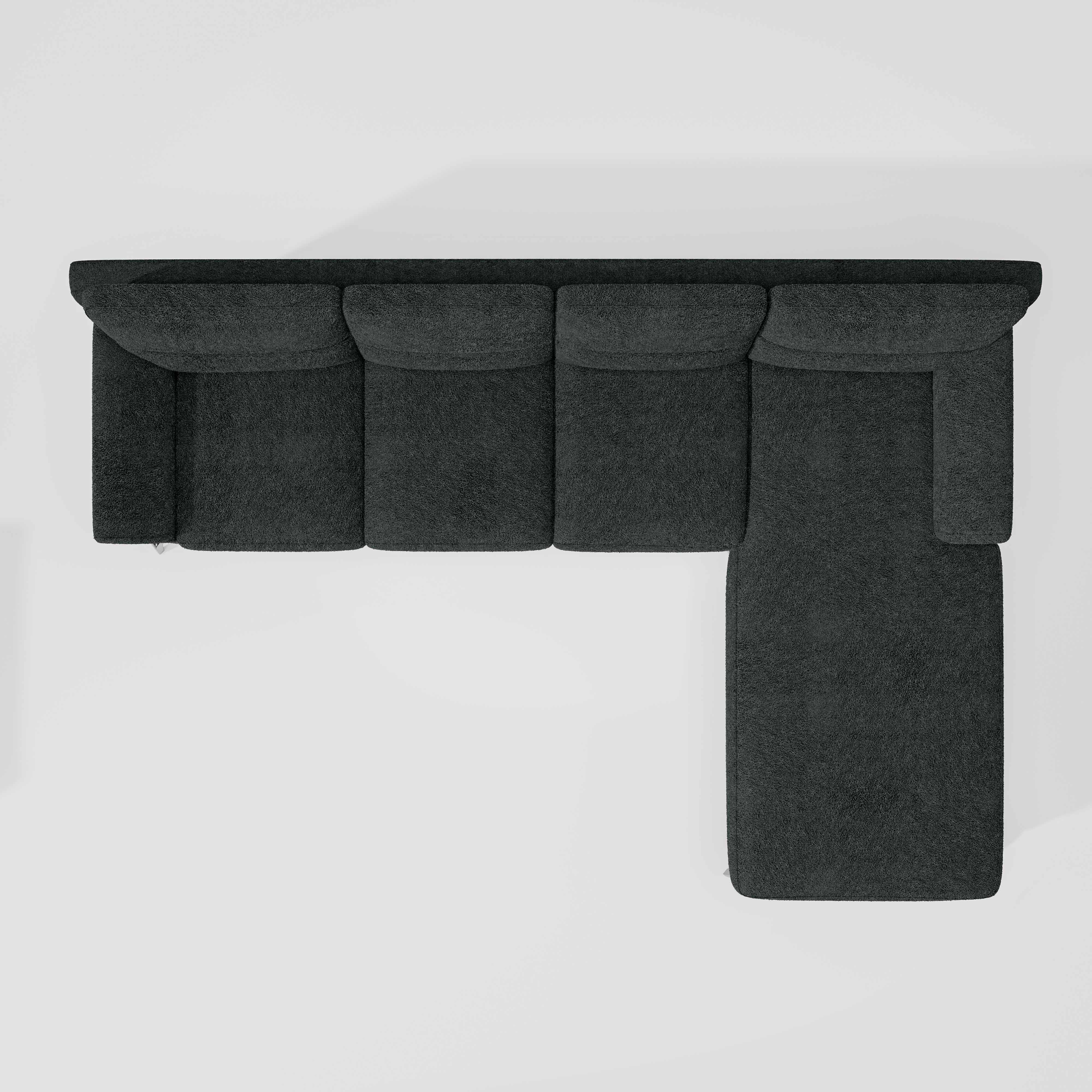 Octave 3 Seater with LH Lounger Boucle Fabric - Sedona Sage - Image 6