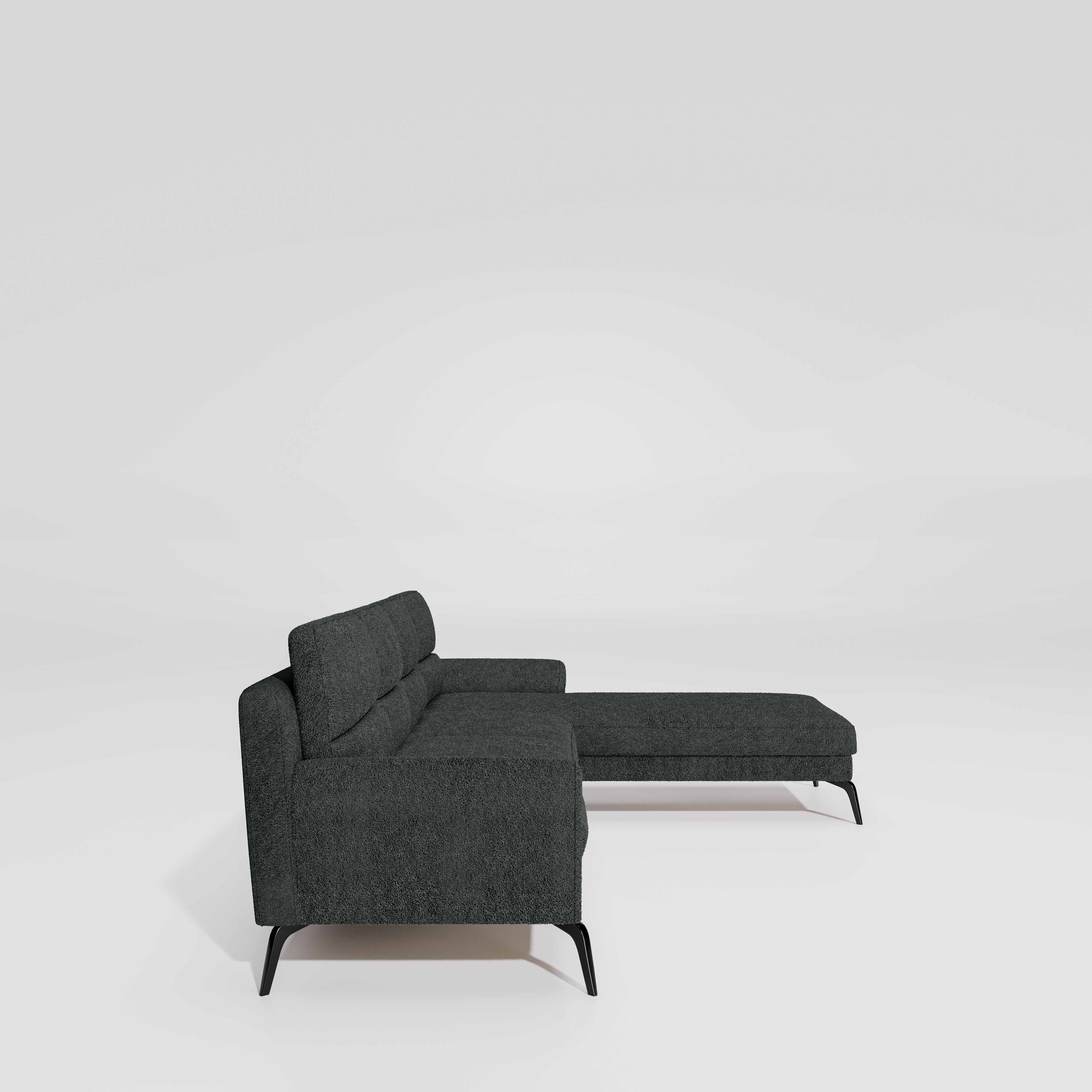 Octave 3 Seater with RH Lounger Boucle Fabric - Sedona Sage - Image 5