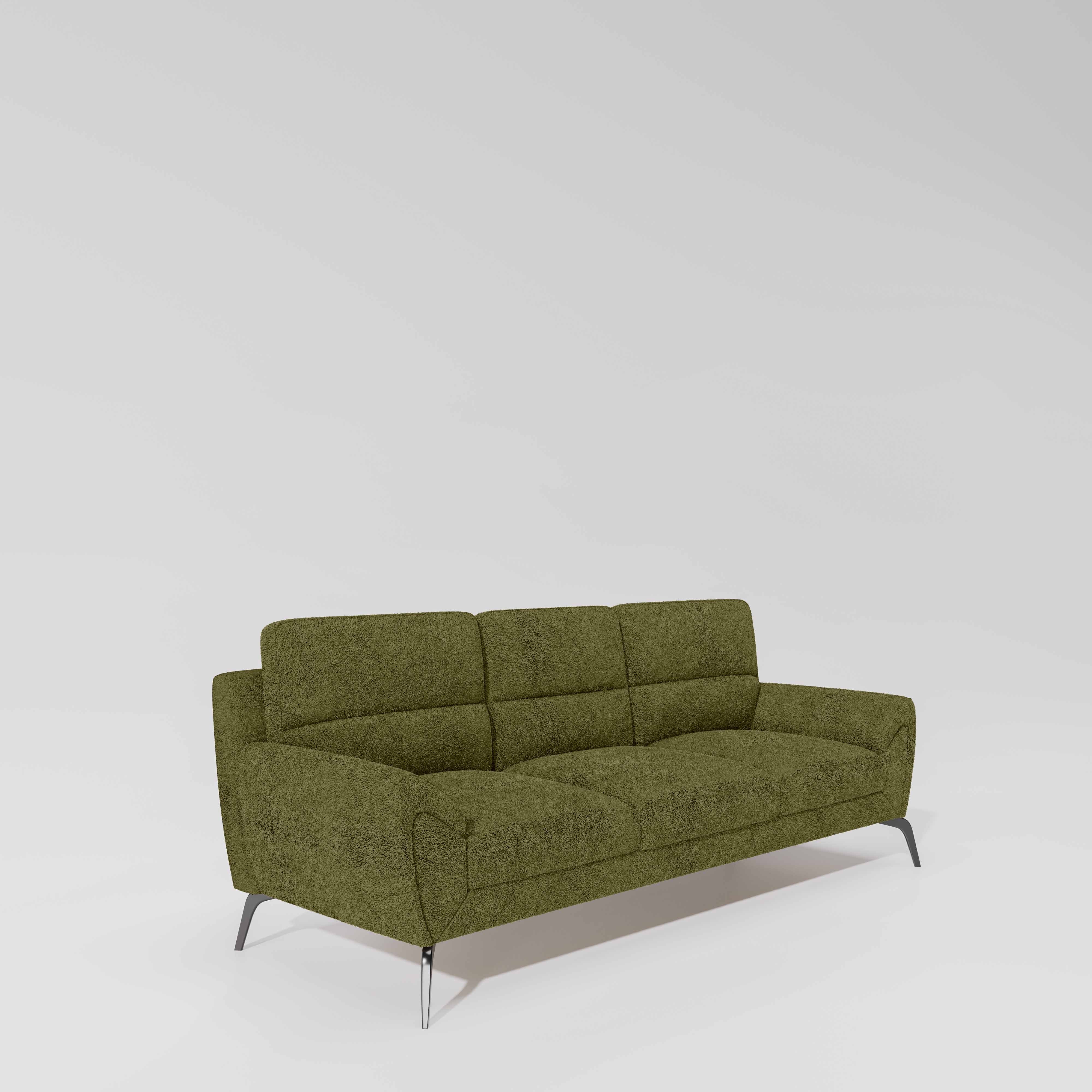 Octave 3 Seater Boucle Fabric - Dried herb - Image 3