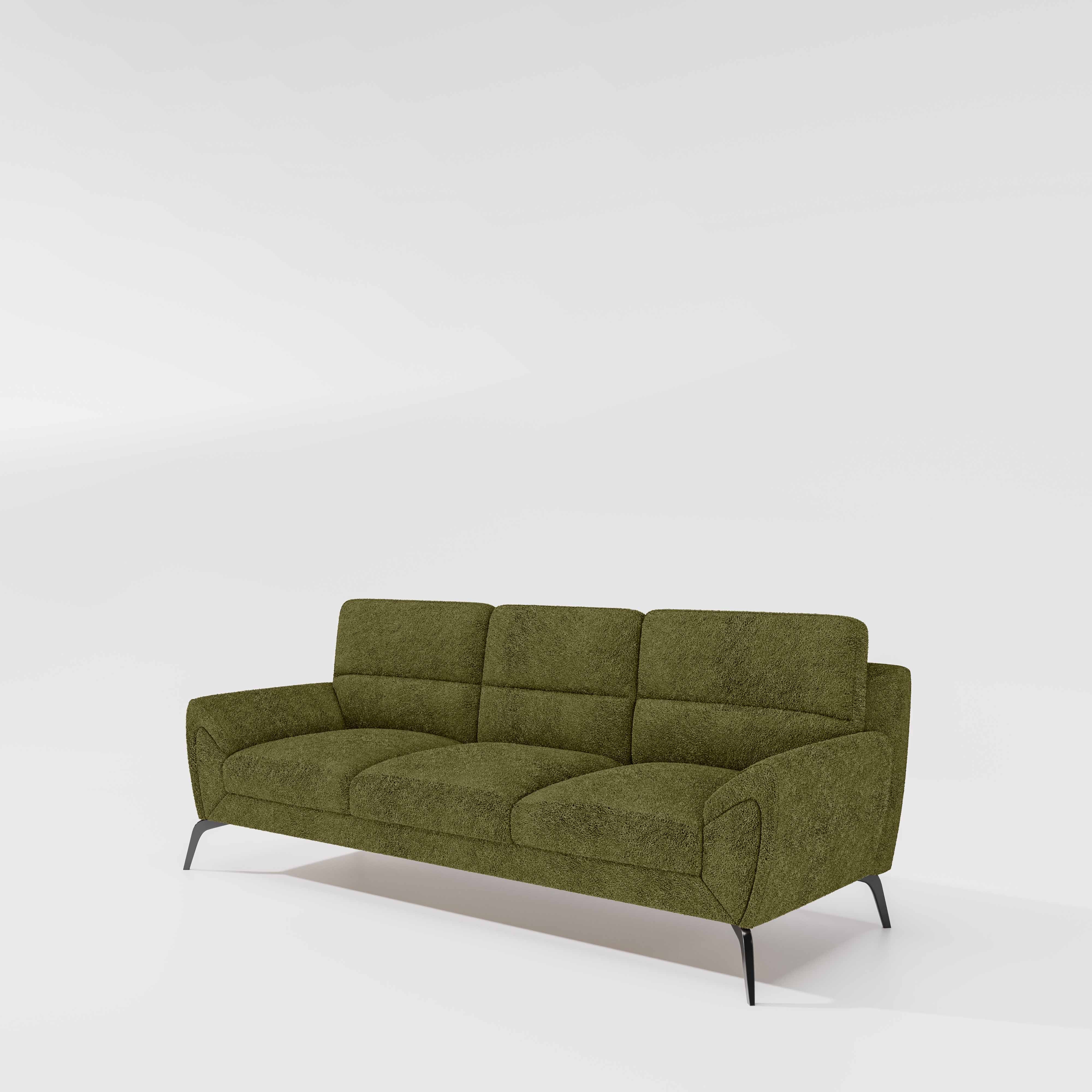 Octave 3 Seater Boucle Fabric - Dried herb - Image 4