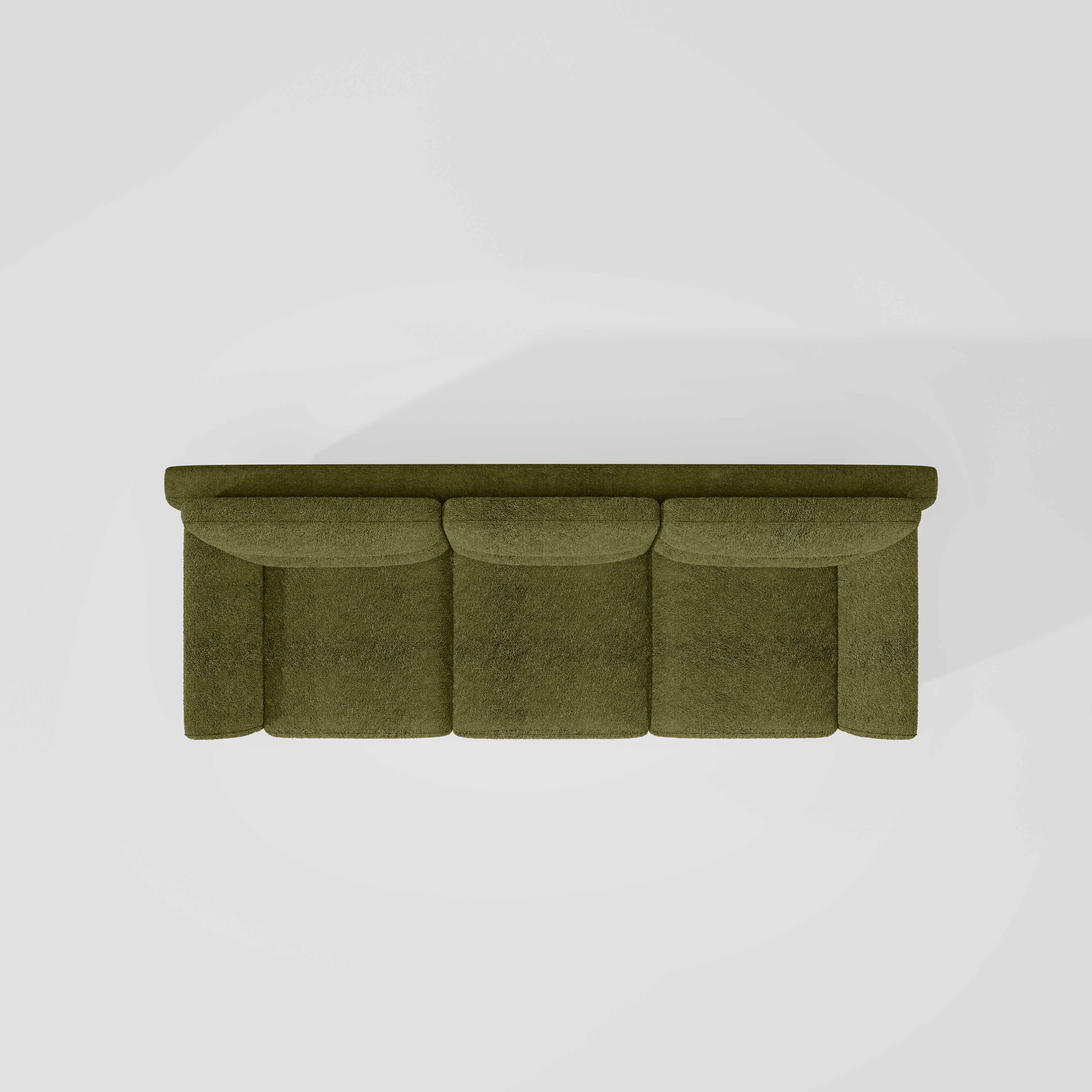 Octave 3 Seater Boucle Fabric - Dried herb - Image 6