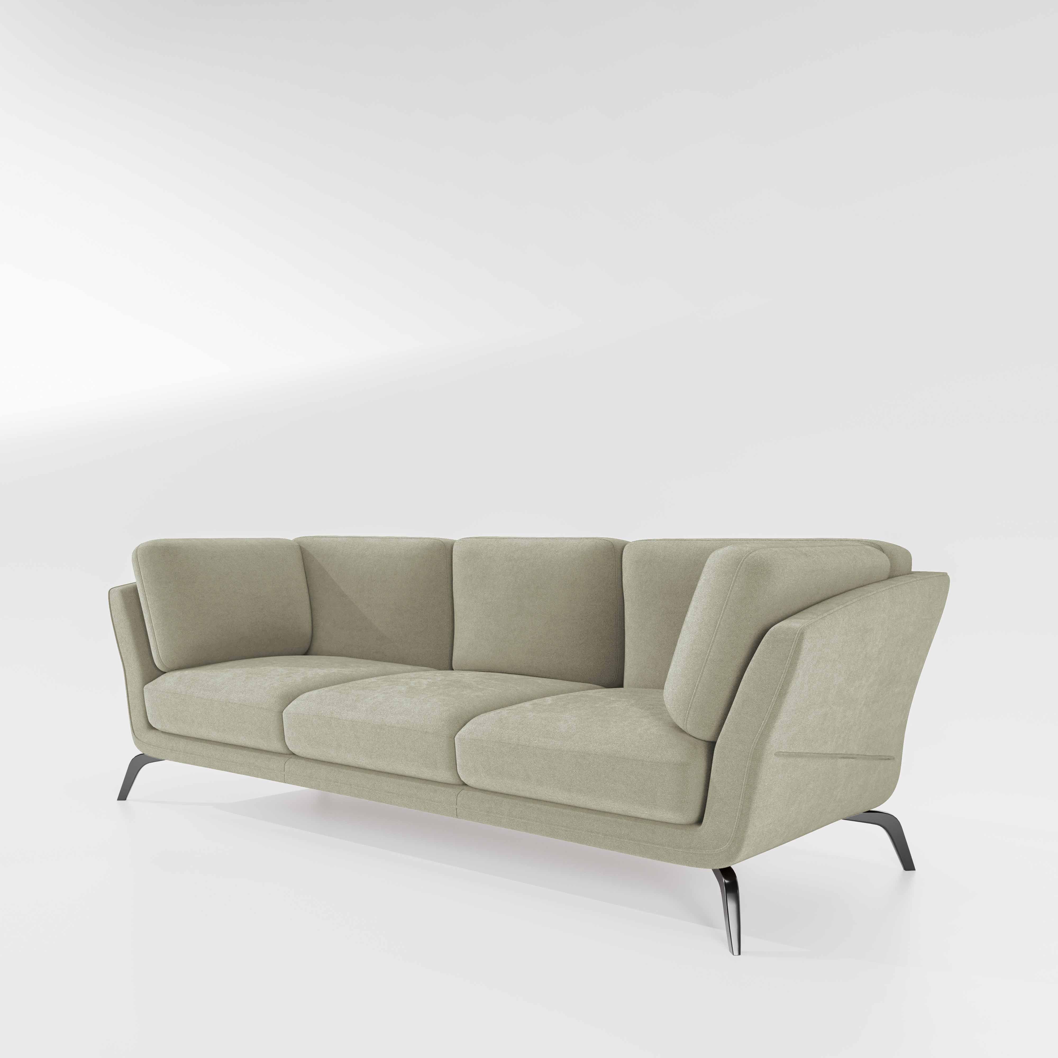 Symphony 3 Seater Water & Stain Repellent Fabric - Pistachio shell - Image 4