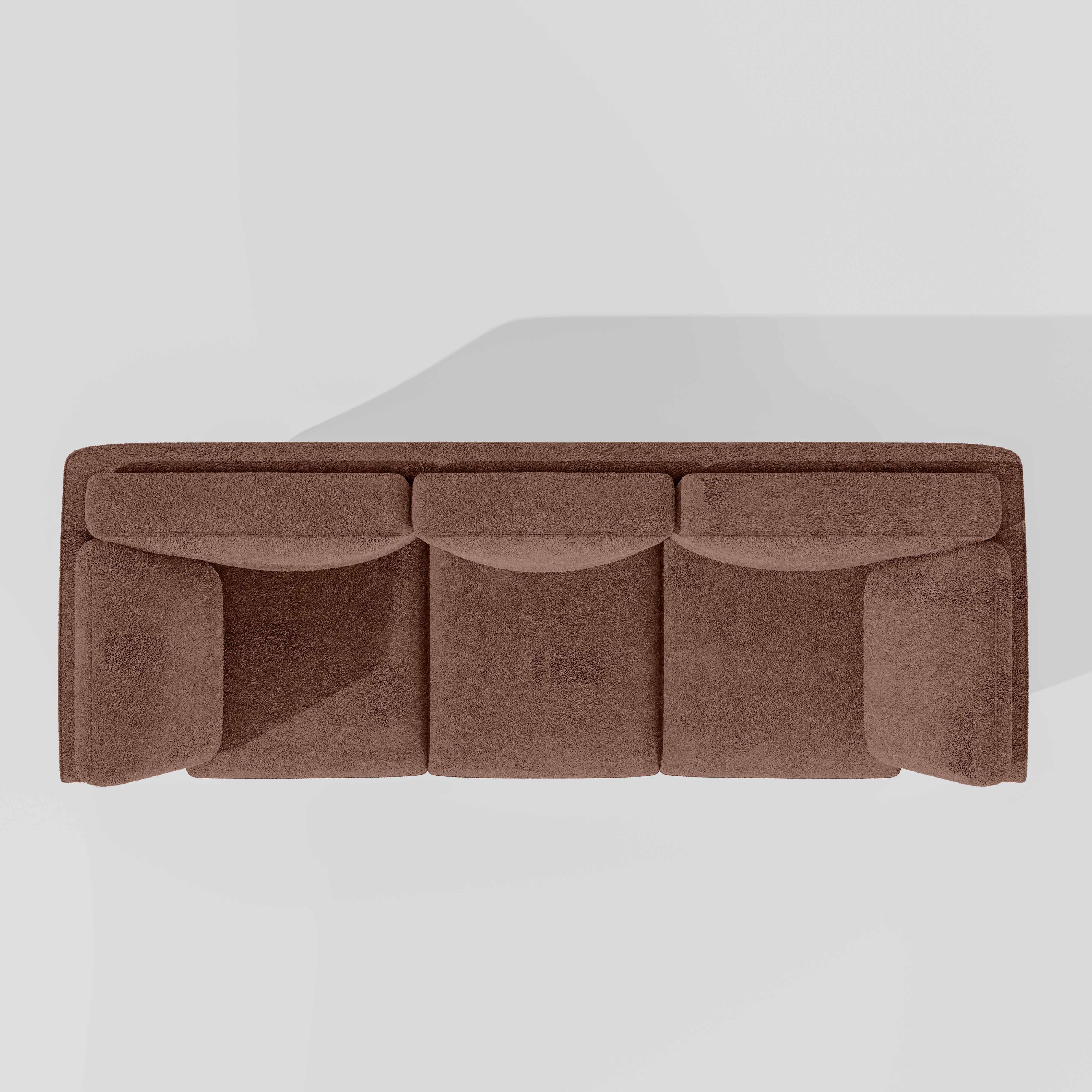 Symphony 3 Seater Boucle Fabric - Dusty rose - Image 6