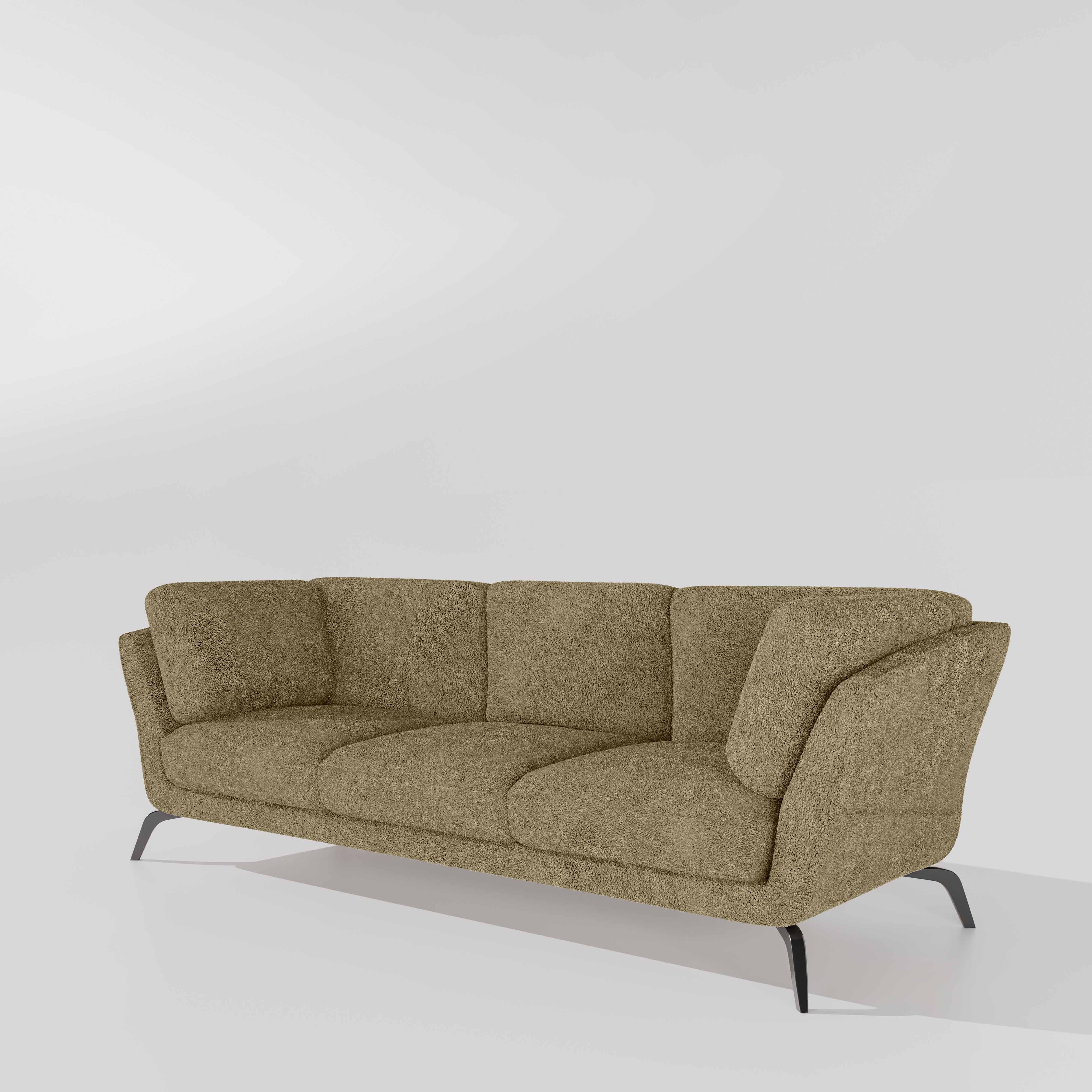 Symphony 3 Seater Boucle Fabric - Irish cream - Image 4
