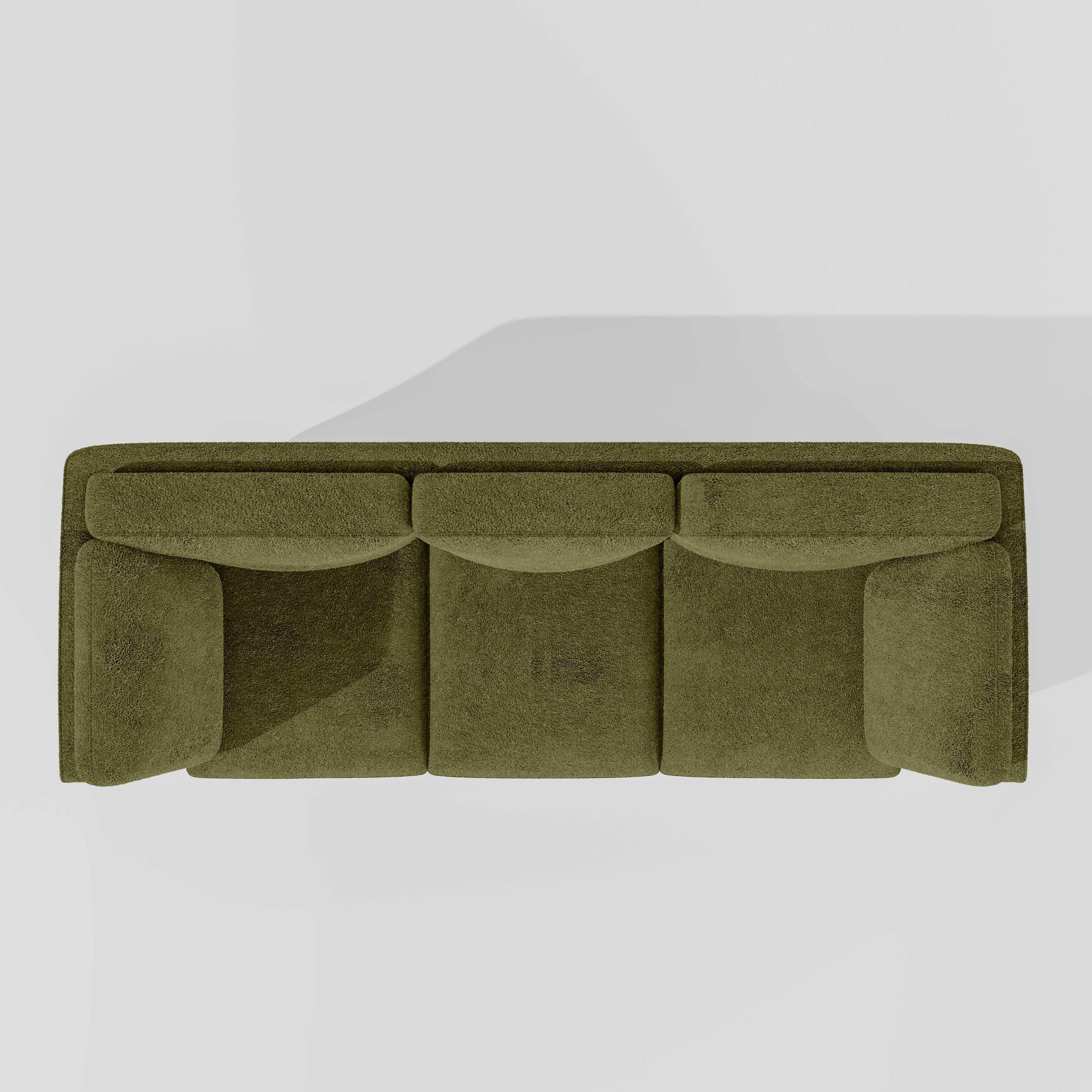 Symphony 3 Seater Boucle Fabric - Dried herb - Image 6