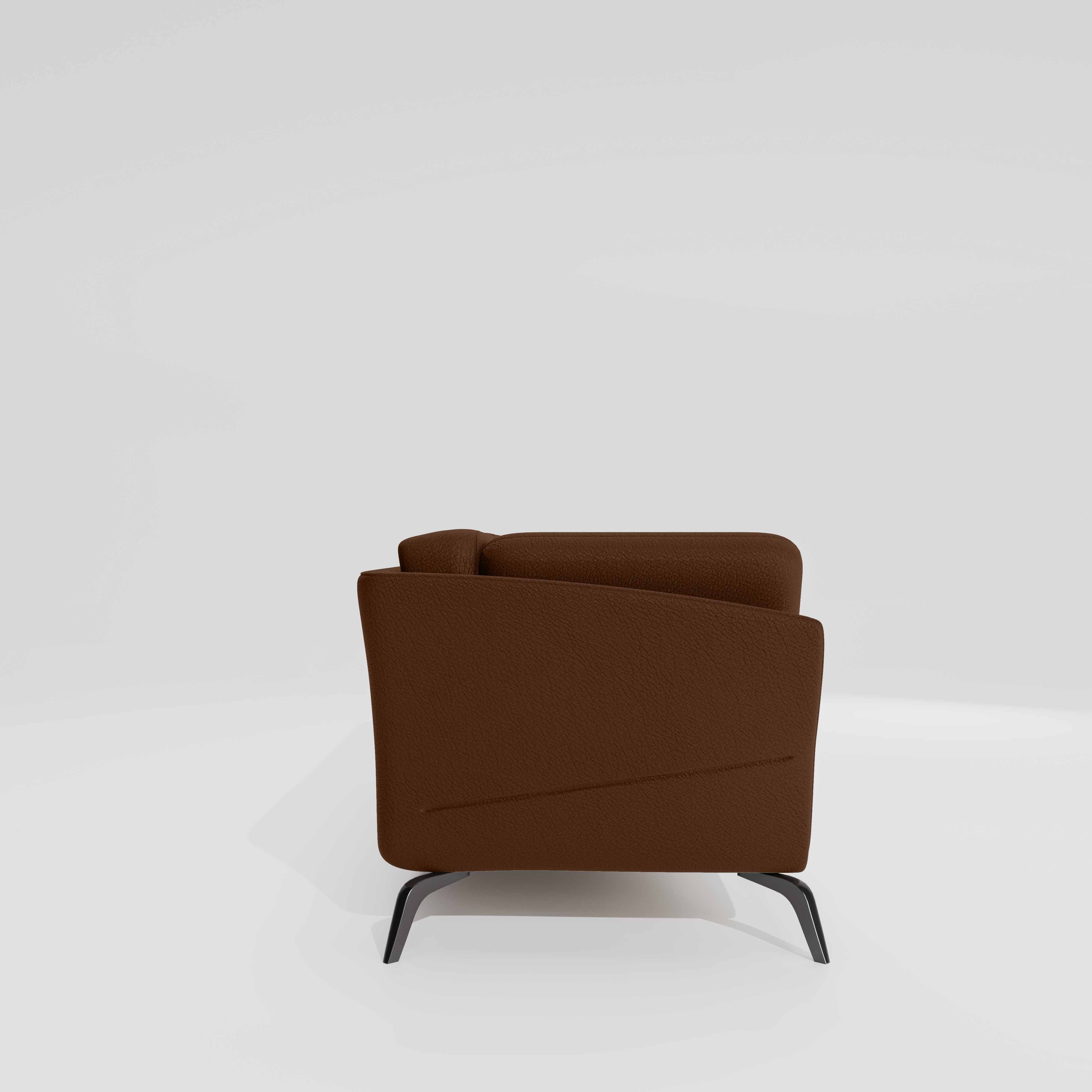 Symphony 3 Seater Suede fabric - Cappuccino - Image 5