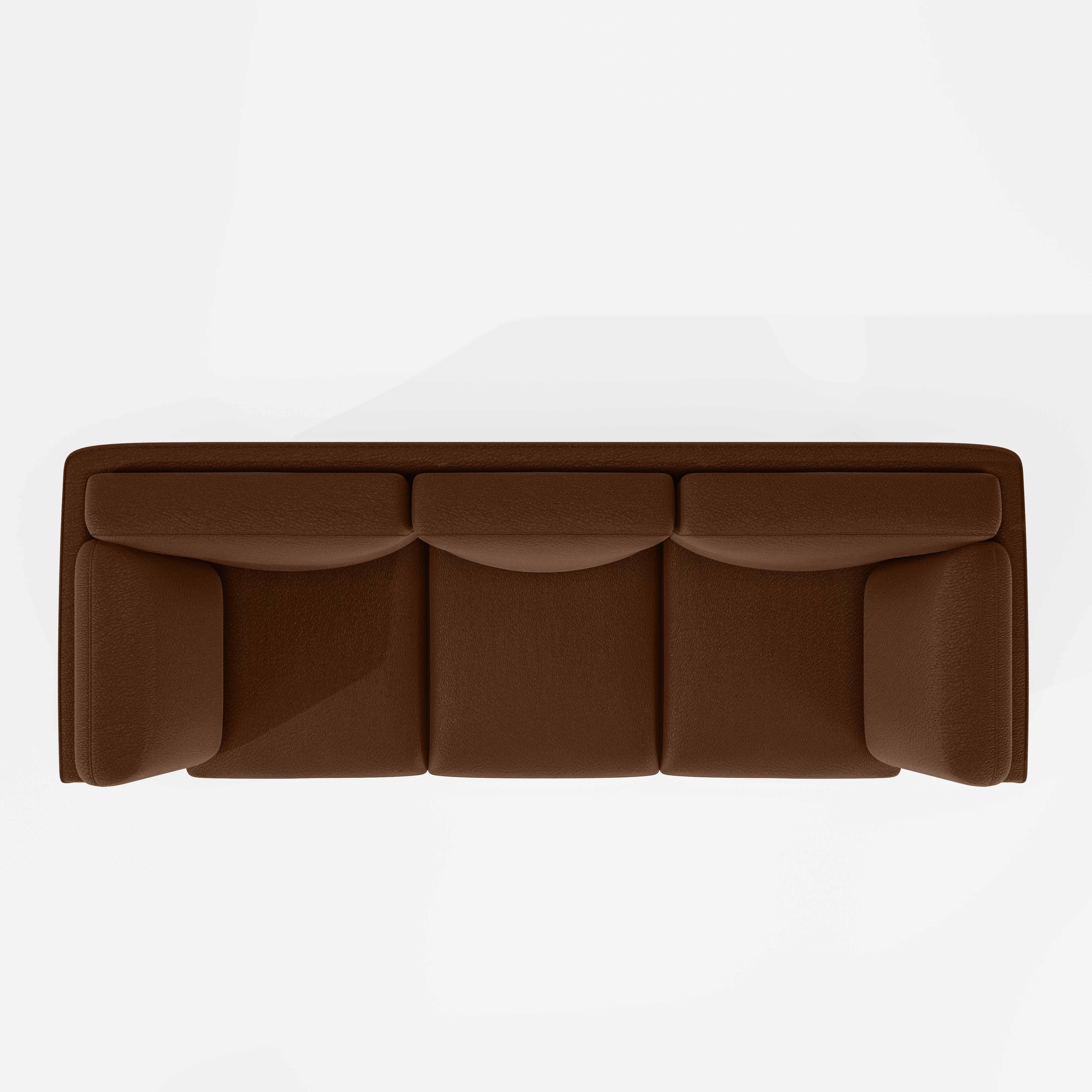 Symphony 3 Seater Suede fabric - Cappuccino - Image 6
