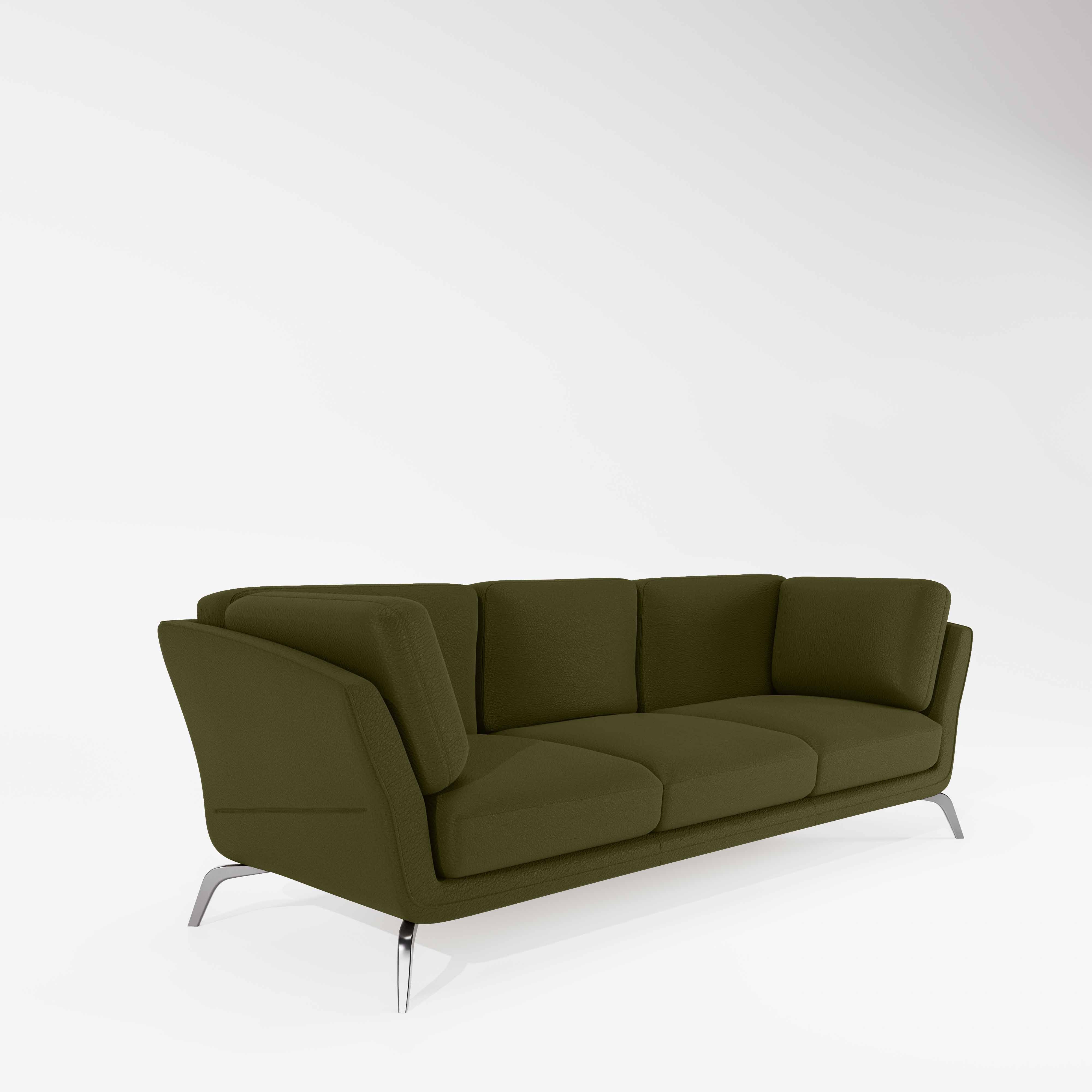 Symphony 3 Seater Suede fabric - Avocado - Image 3
