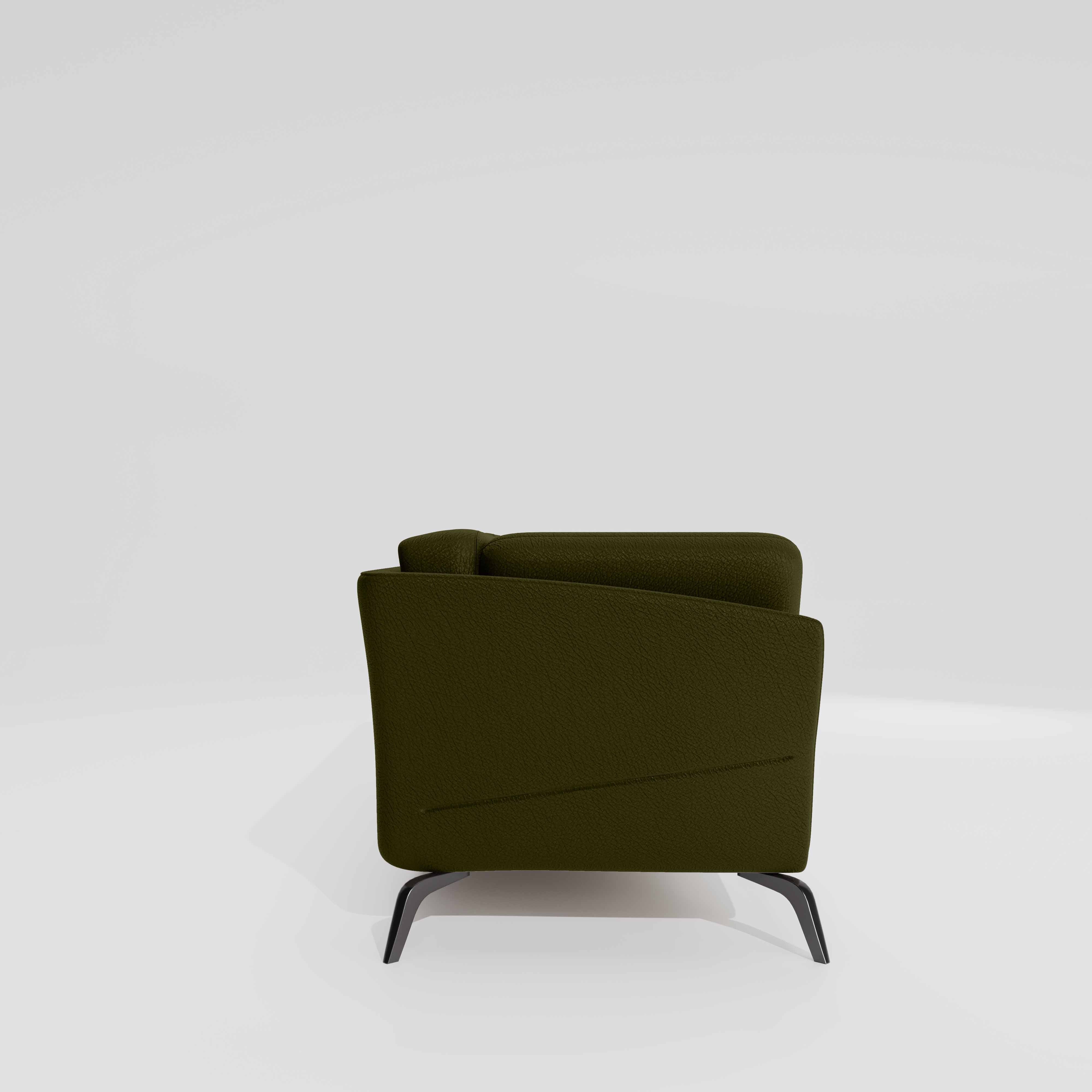 Symphony 3 Seater Suede fabric - Avocado - Image 5