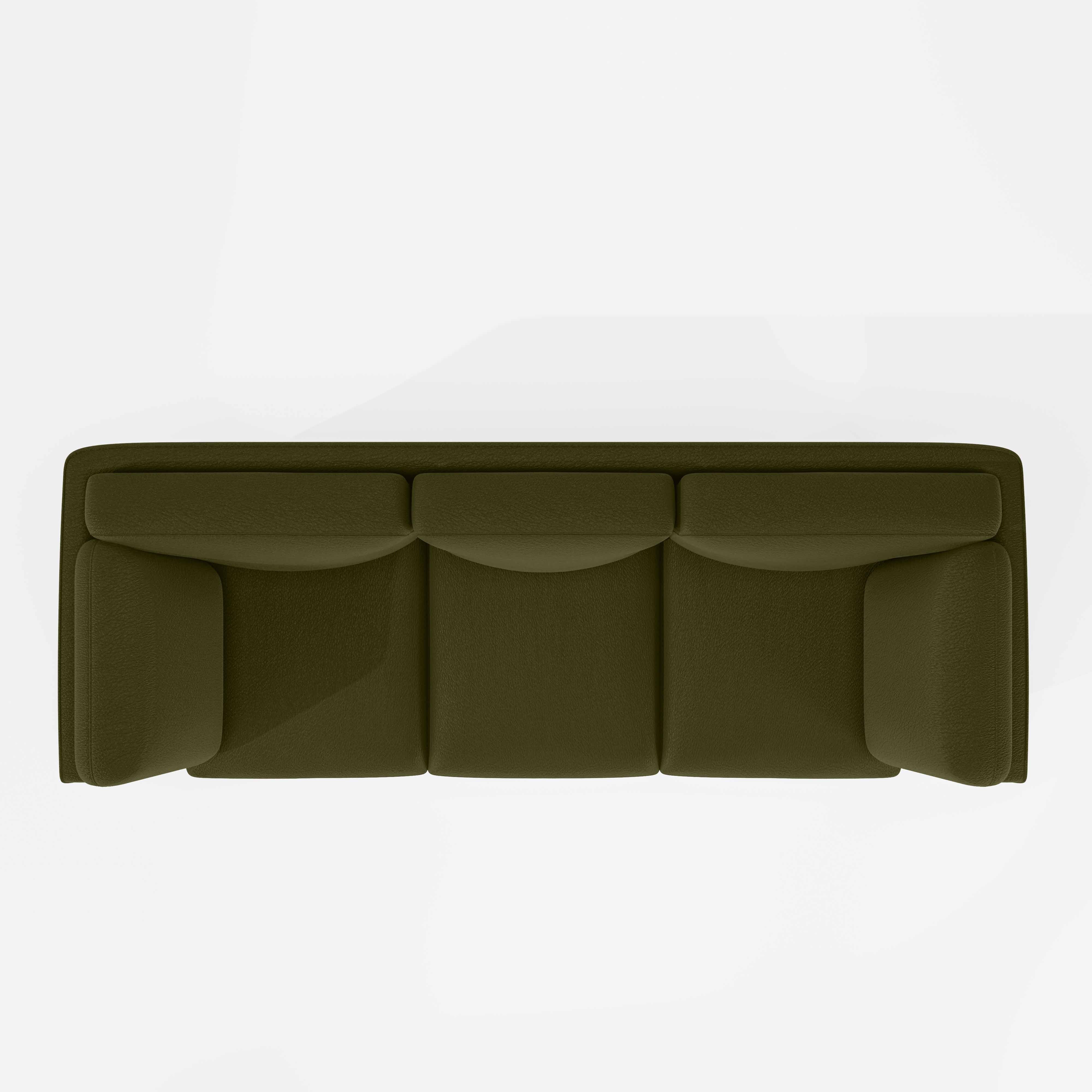 Symphony 3 Seater Suede fabric - Avocado - Image 6
