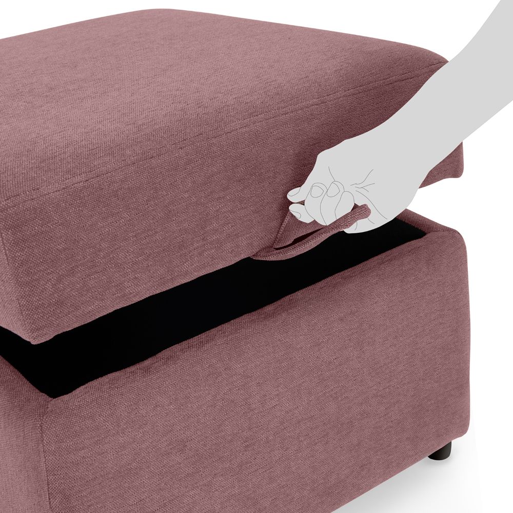 Dusky Pink Ottoman - Image 8