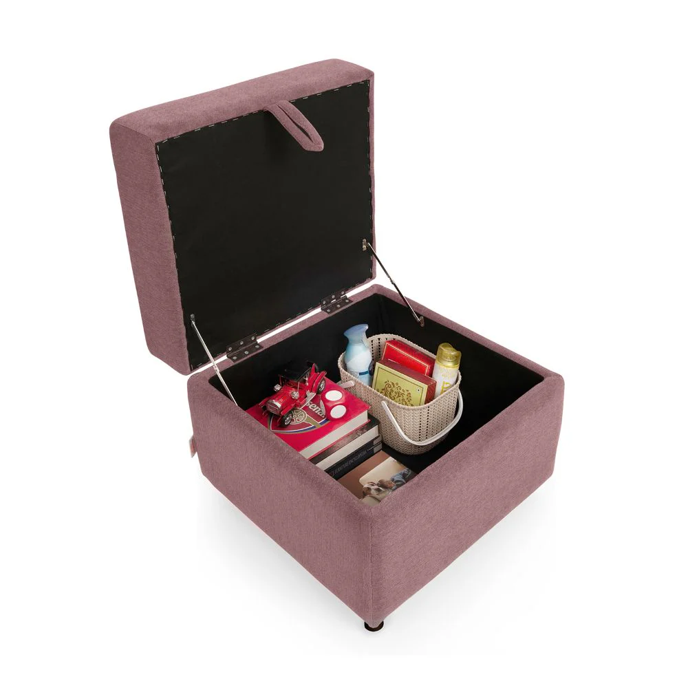 Dusky Pink Ottoman - Image 9