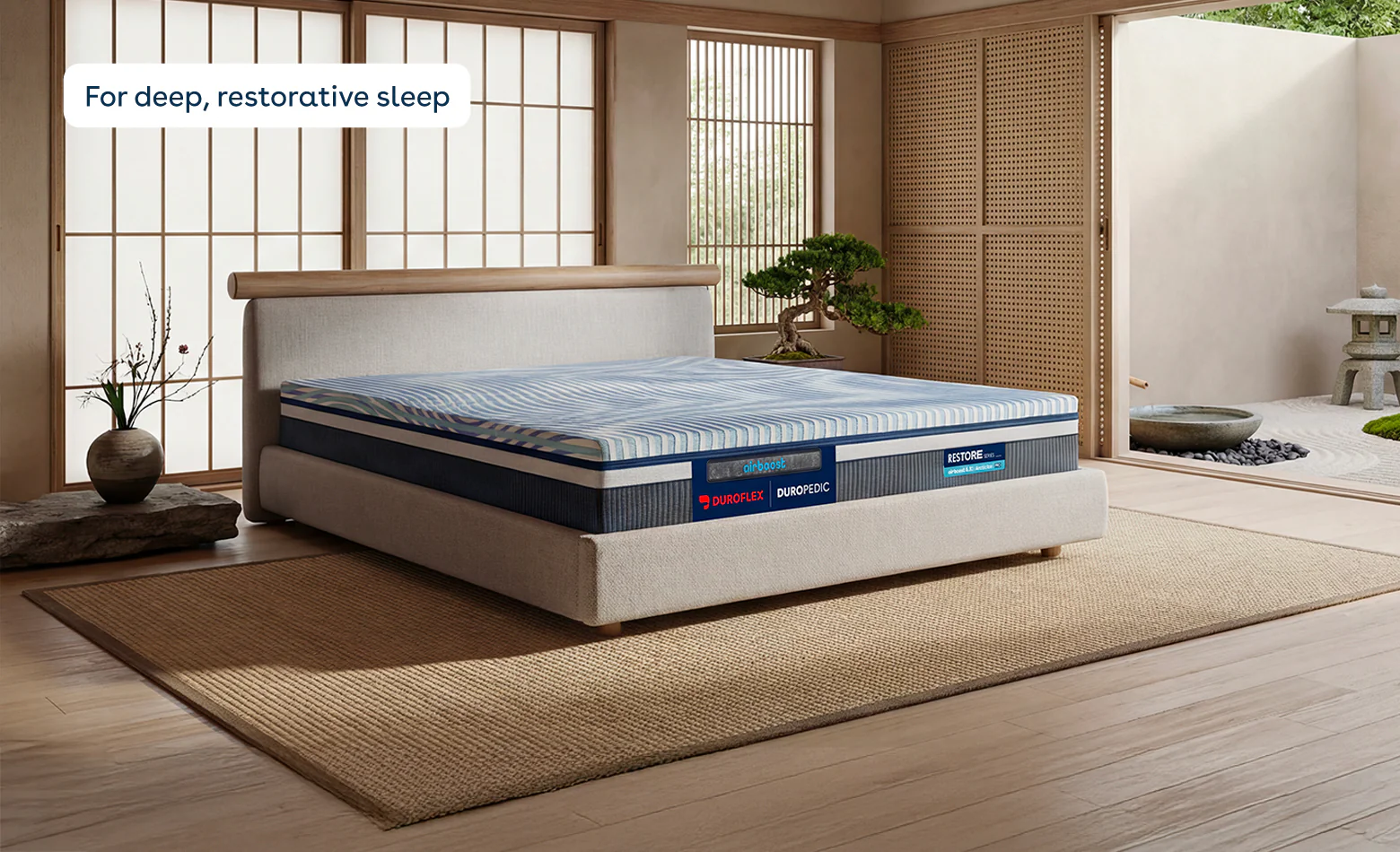 Duropedic Airboost 6.10 Arctic Ice Mattress | 1 lakh+ Airknit fibres with latex and adjustable firmness | 100 nights trial - Image 3