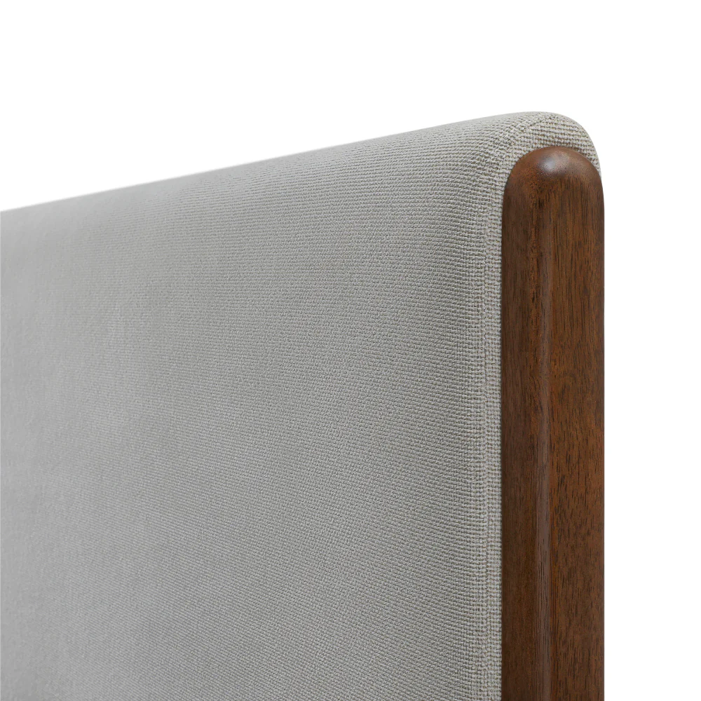 Elise Upholstered Platform Bed - Belgian Block Grey - Image 5