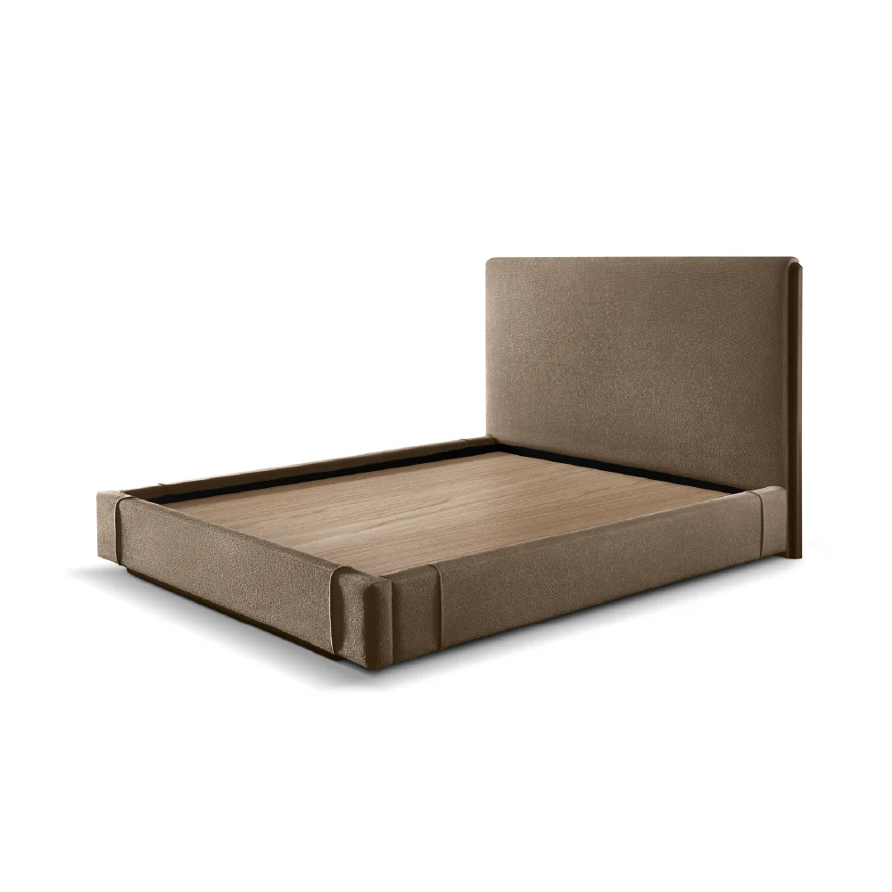Elise Upholstered Platform Bed - Sepia Tint Brown - Image 4