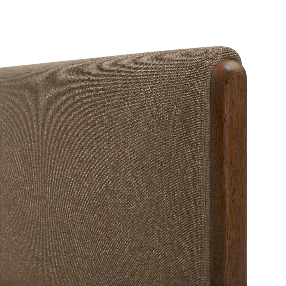Elise Upholstered Platform Bed - Sepia Tint Brown - Image 5