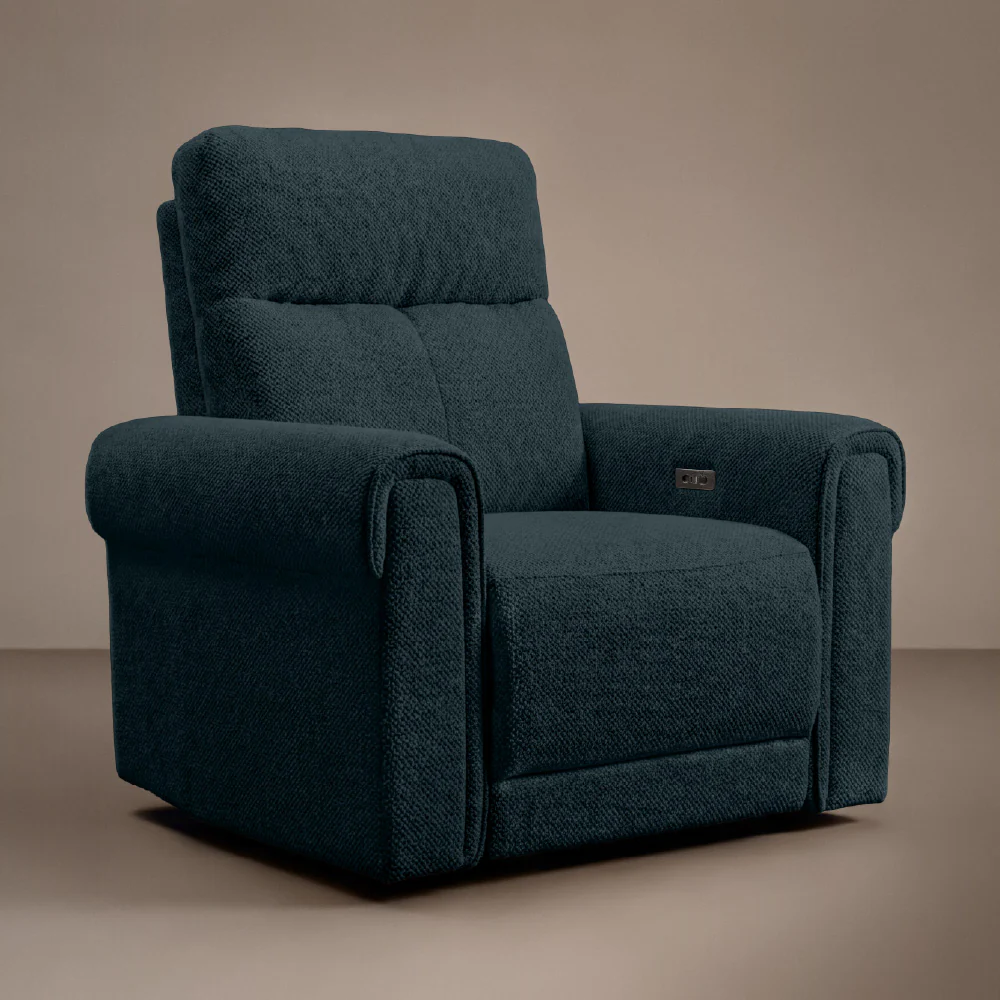 Opus mov.E Blue Fabric 1 Seater Sofa - Image 3