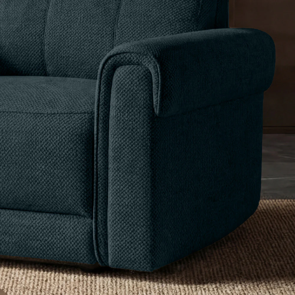 Opus mov.E Blue Fabric 1 Seater Sofa - Image 4