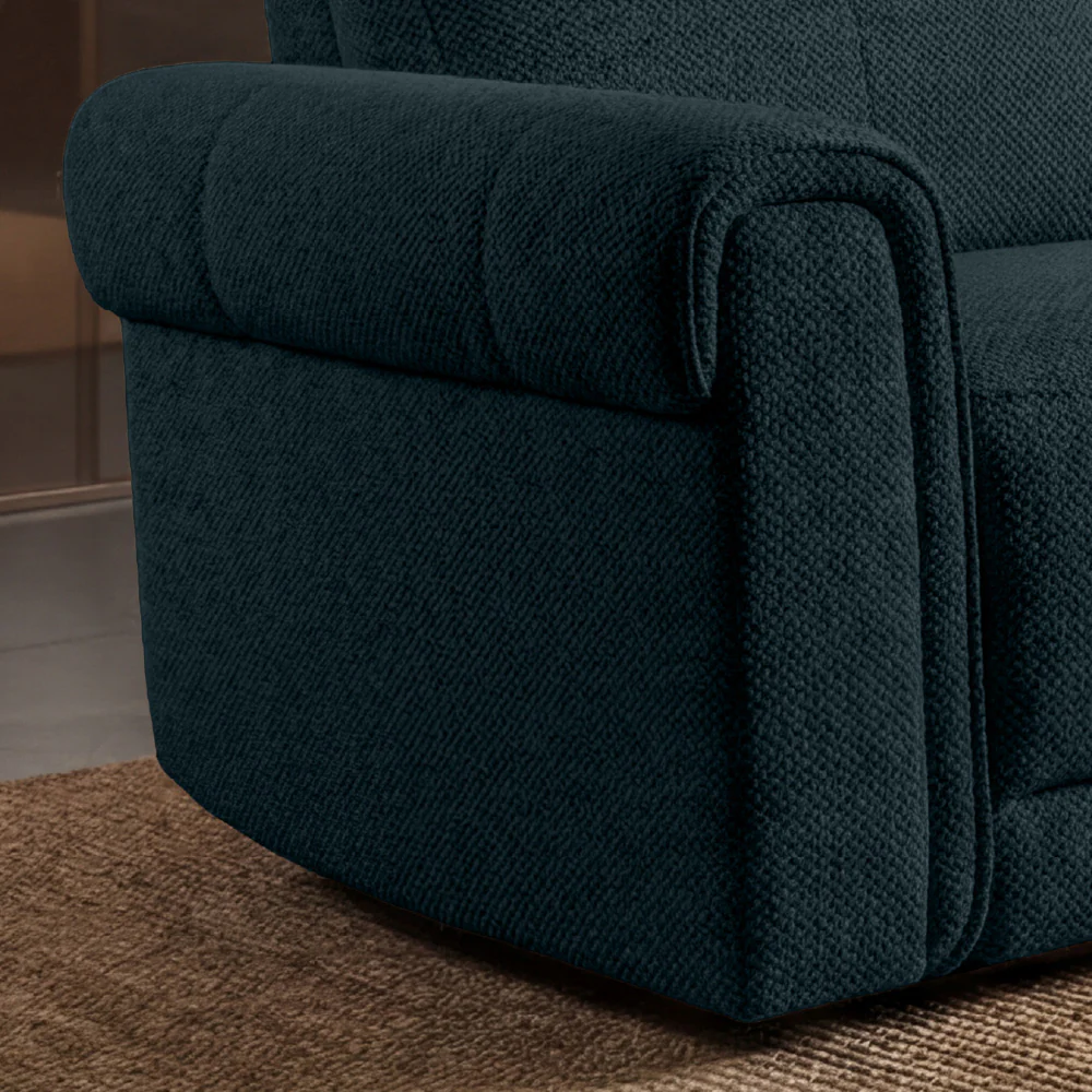 Opus mov.E Blue Fabric 2 Seater Sofa - Image 4
