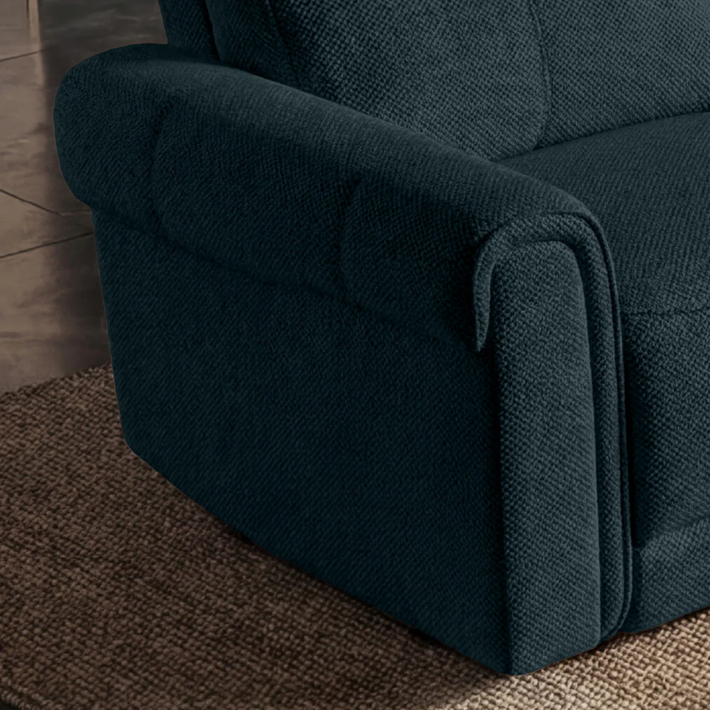 Opus mov.E Blue Fabric 3 Seater Sofa - Image 4