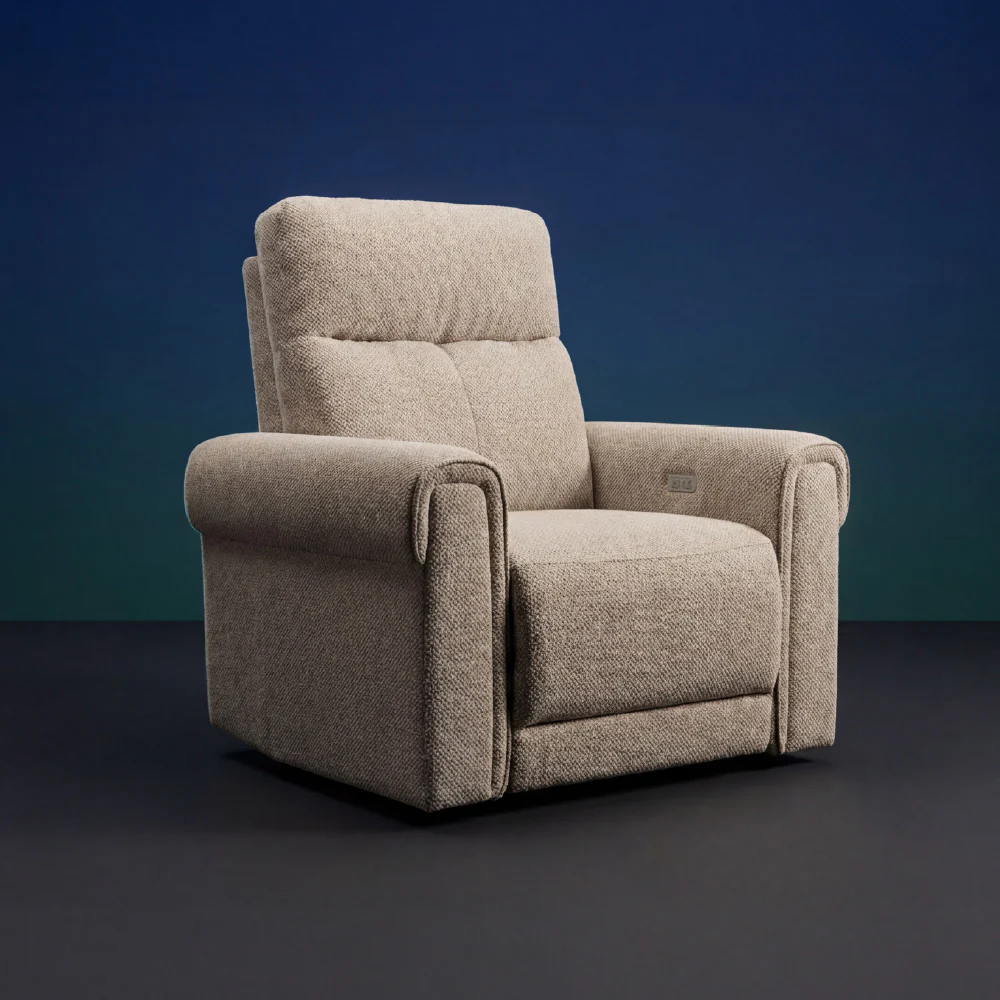 Opus mov.E Cream Fabric 1 Seater Sofa - Image 3