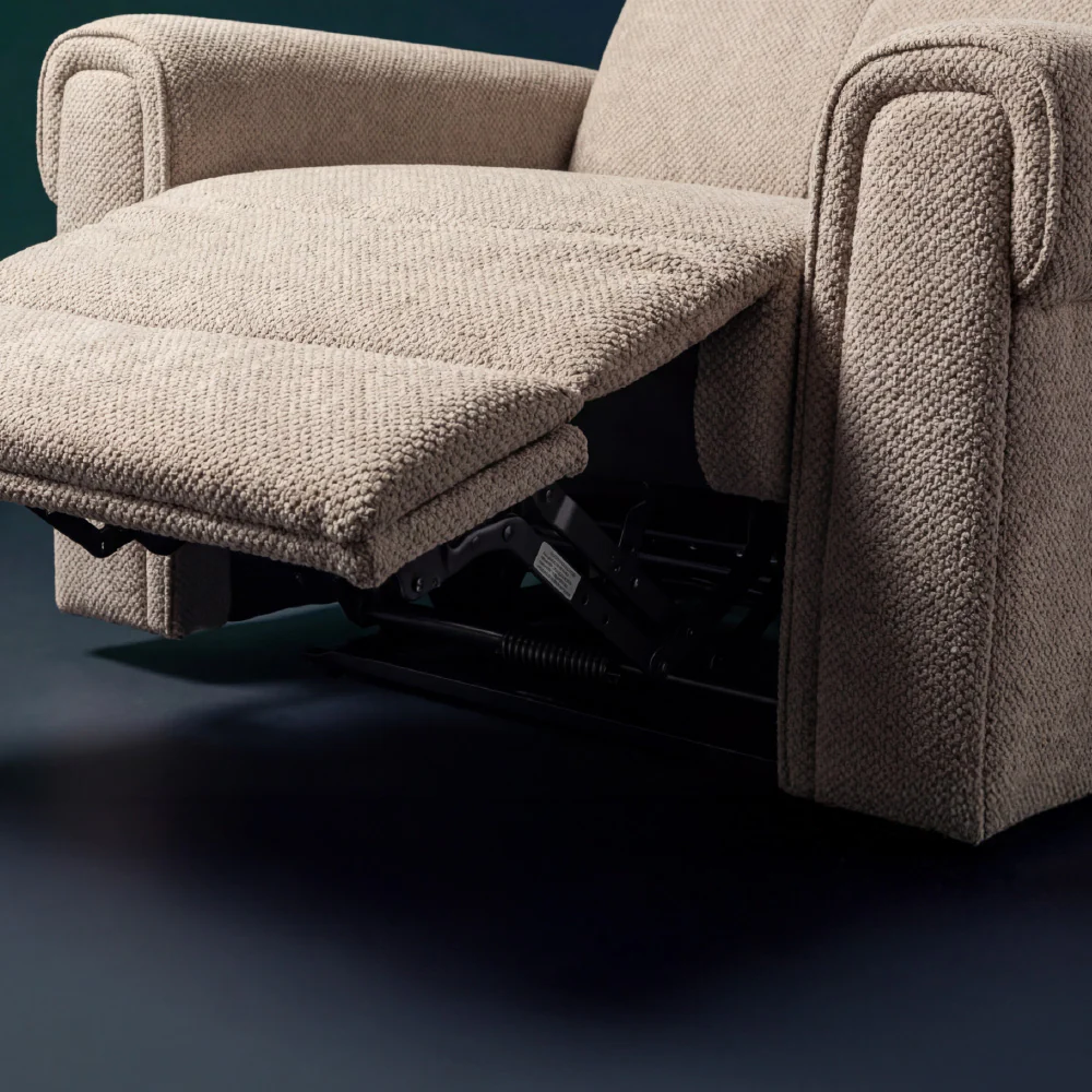 Opus mov.E Cream Fabric 1 Seater Sofa - Image 5