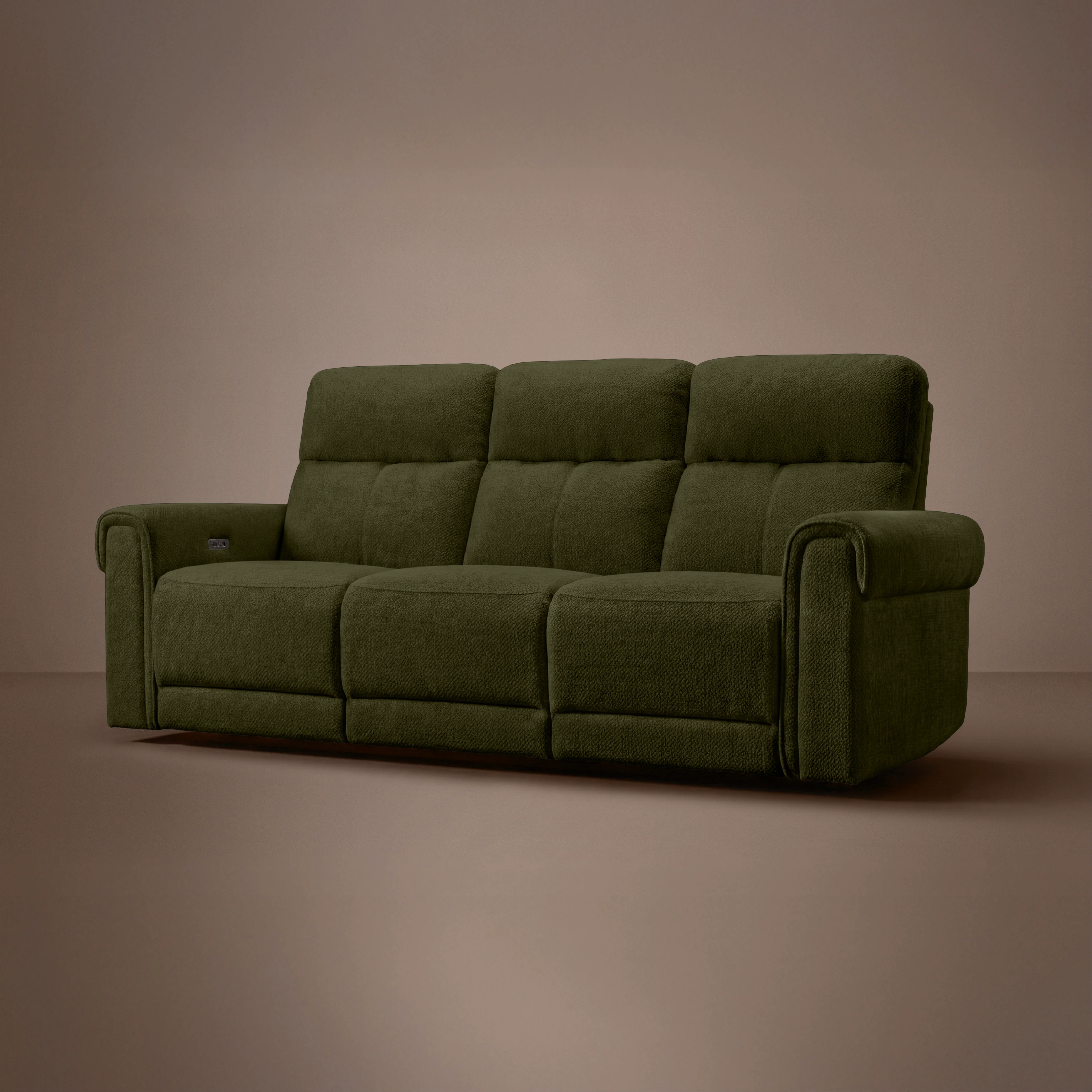 Opus mov.E Green Fabric 3 Seater Sofa - Image 3