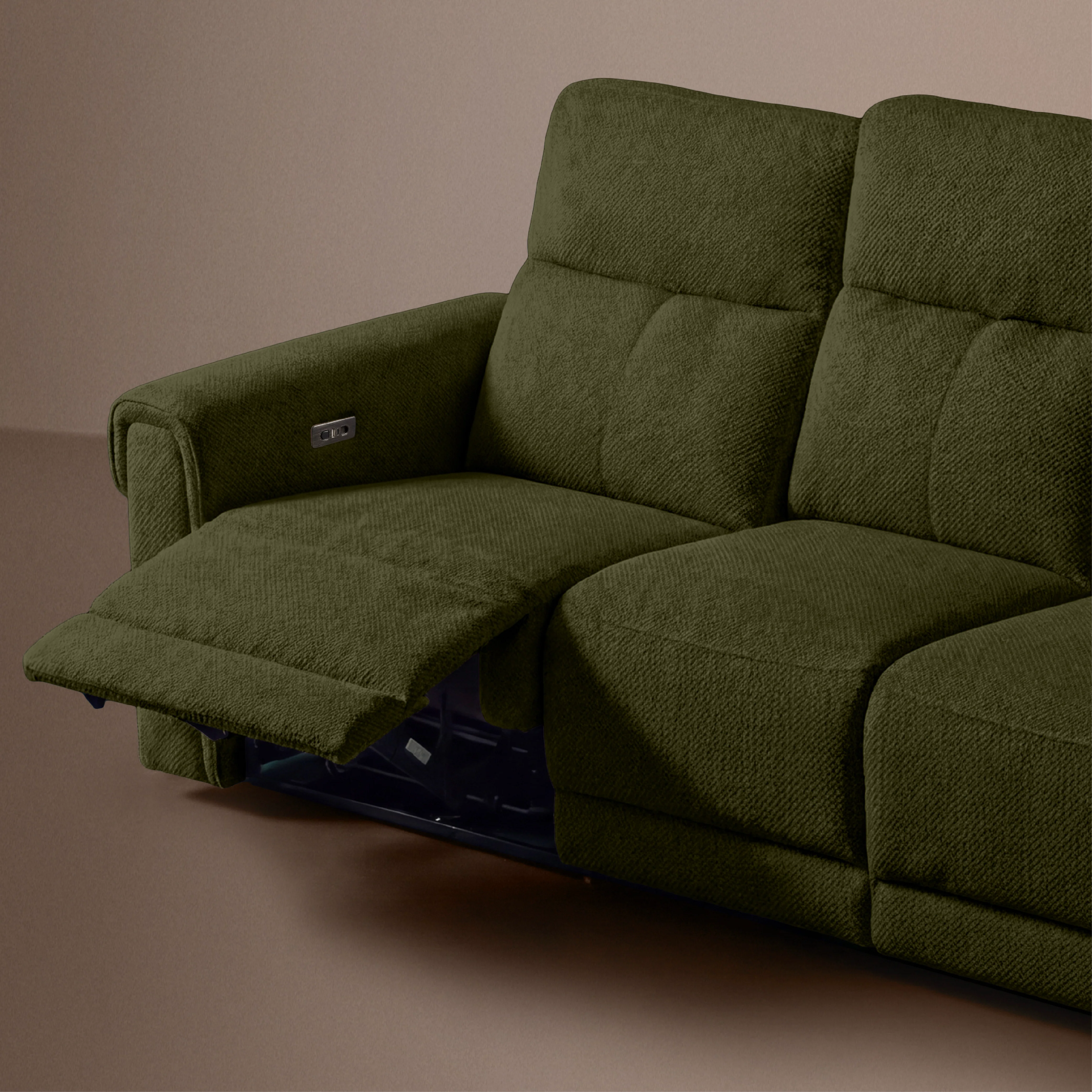 Opus mov.E Green Fabric 3 Seater Sofa - Image 4