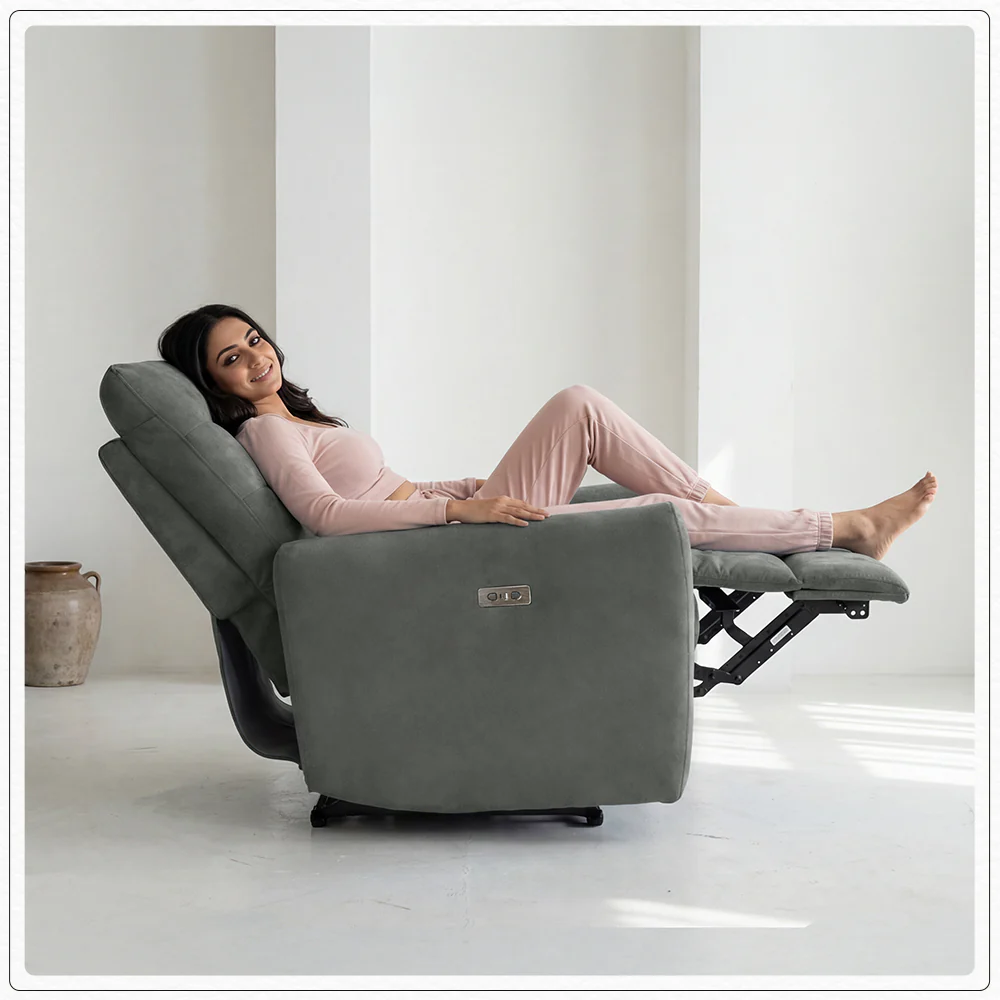 Verve mov.E Grey Fabric 2 Seater Sofa - Image 3