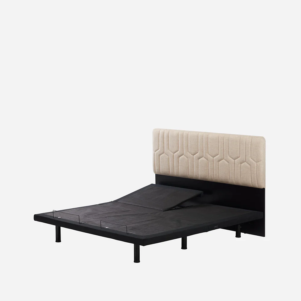 Wave Twin Adjustable Bed with Split Quboid mattress Individual Headside Control & 2 Fitted Bedsheets - Image 10
