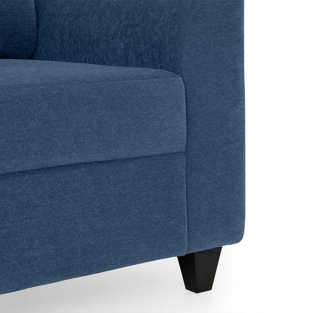 Zivo Plus Twilight Blue Fabric 1 Seater Sofa - Image 6