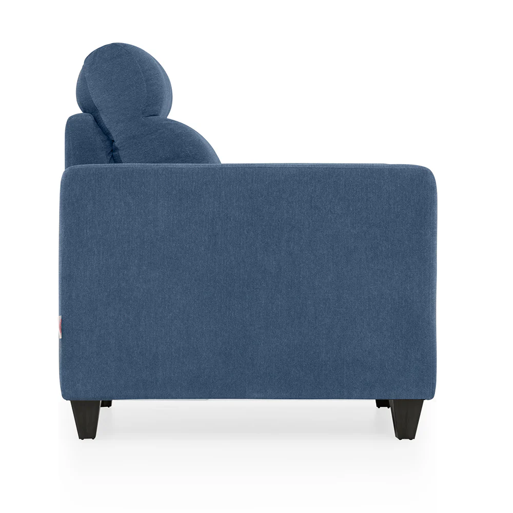 Zivo Plus Twilight Blue Fabric 1 Seater Sofa - Image 7