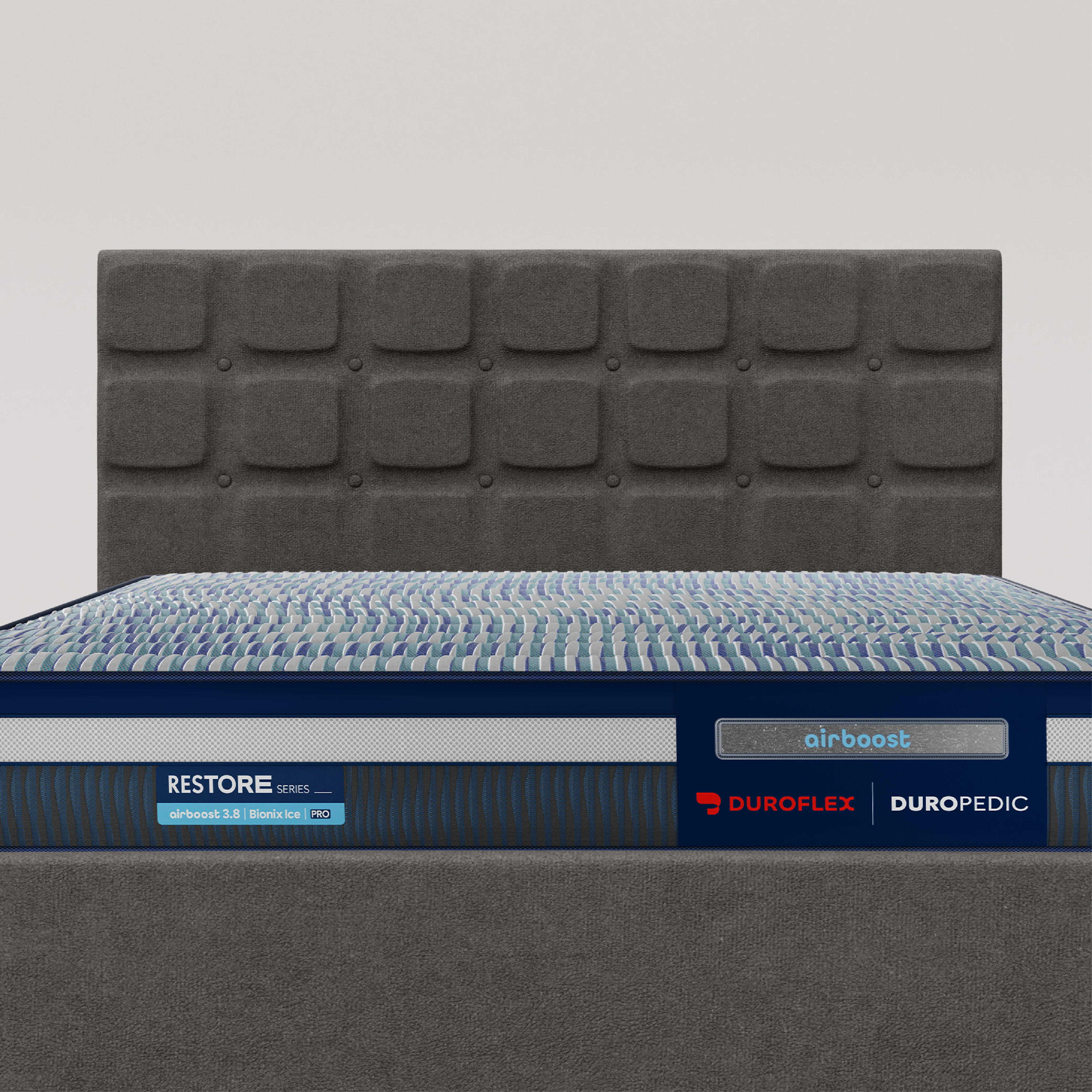 Zuri Hydraulic Upholstered Bed with Storage - Moonmist Grey - Image 9