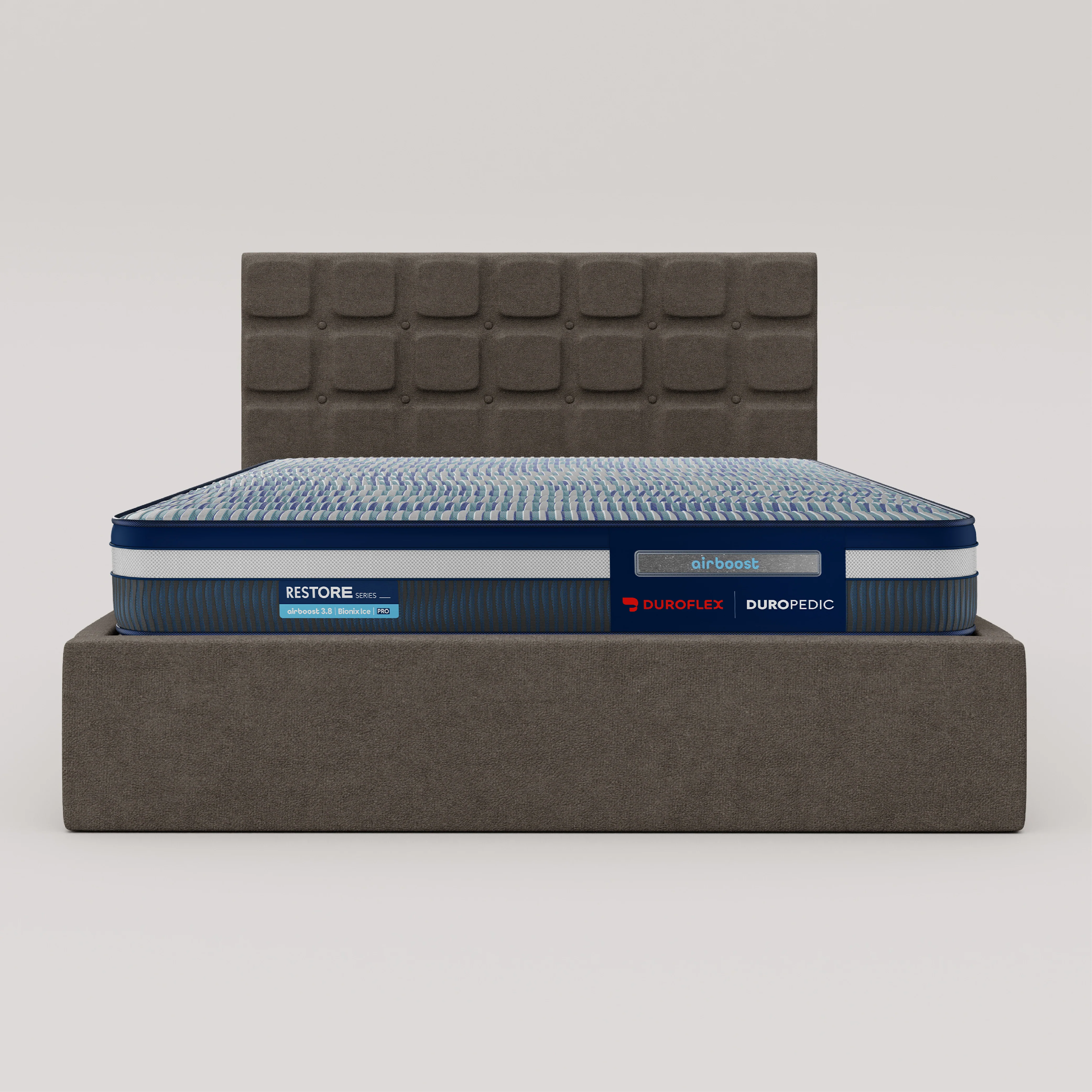 Zuri Hydraulic Upholstered Bed with Storage - Sepia Tint Brown - Image 3