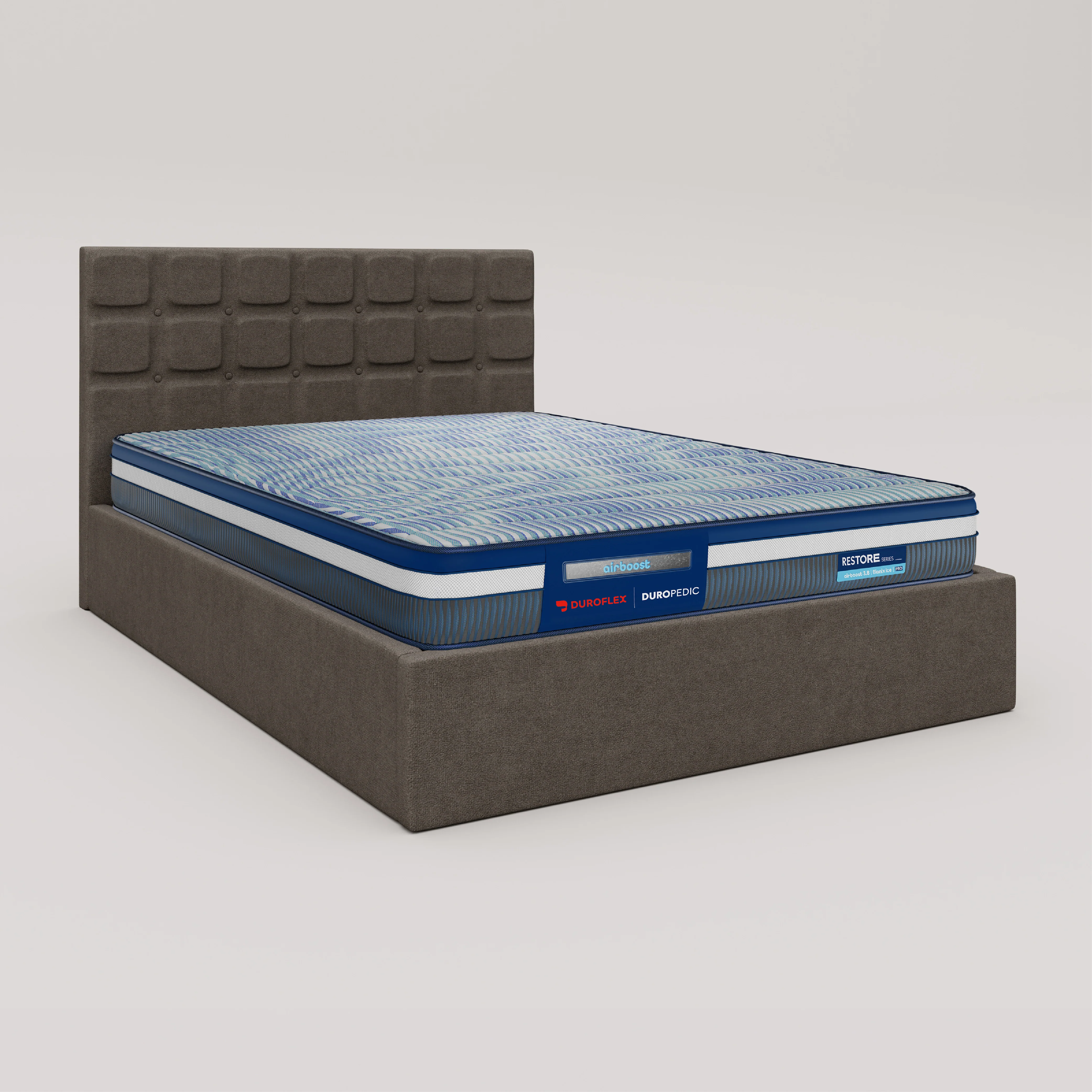 Zuri Hydraulic Upholstered Bed with Storage - Sepia Tint Brown - Image 4